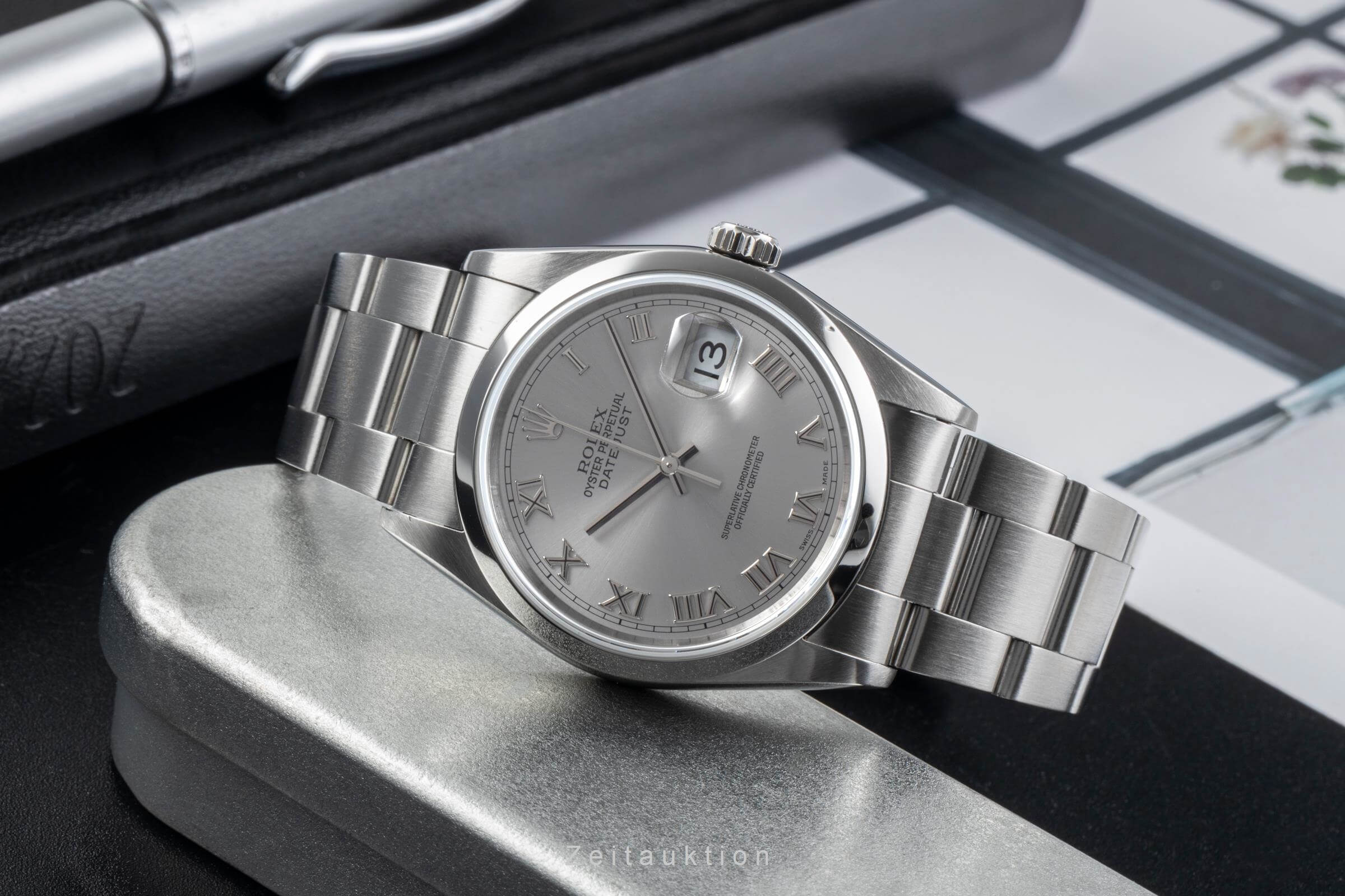 Rolex Datejust 36 Roman Dial Oyster Stahl