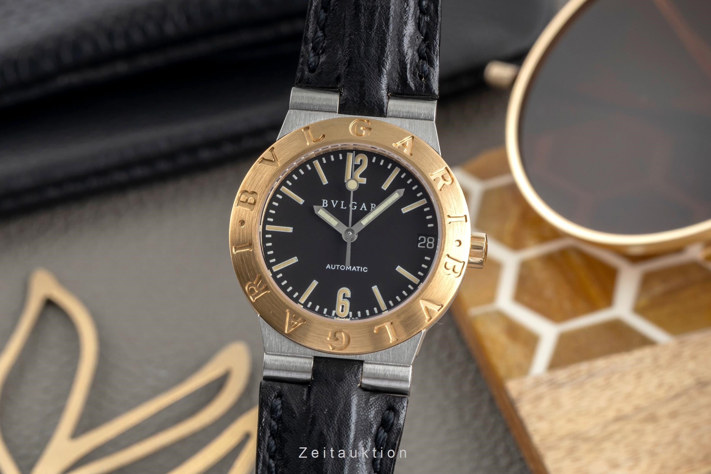 Bvlgari Diagono acero / oro cuarzo reloj para damas  LC29SG  [2405164]