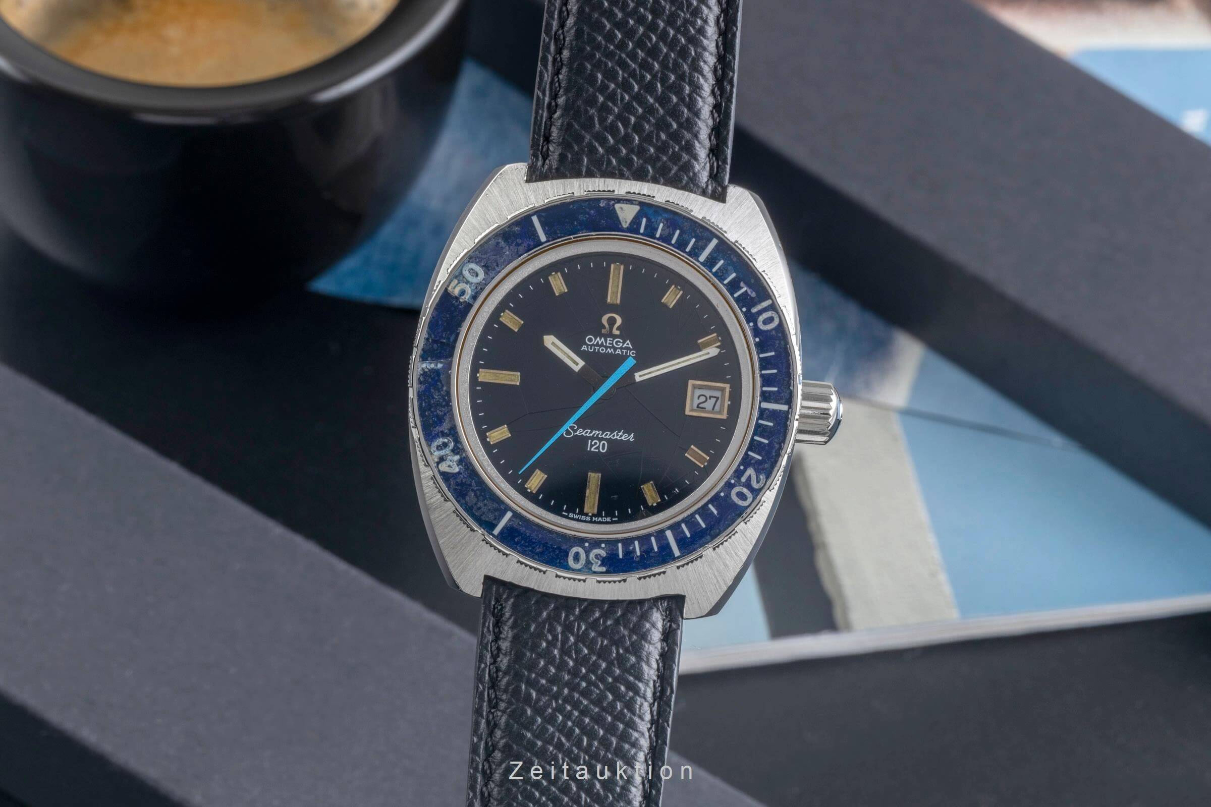 Omega Seamaster acero automático reloj para caballeros 166.088 Vintage  [2405807]