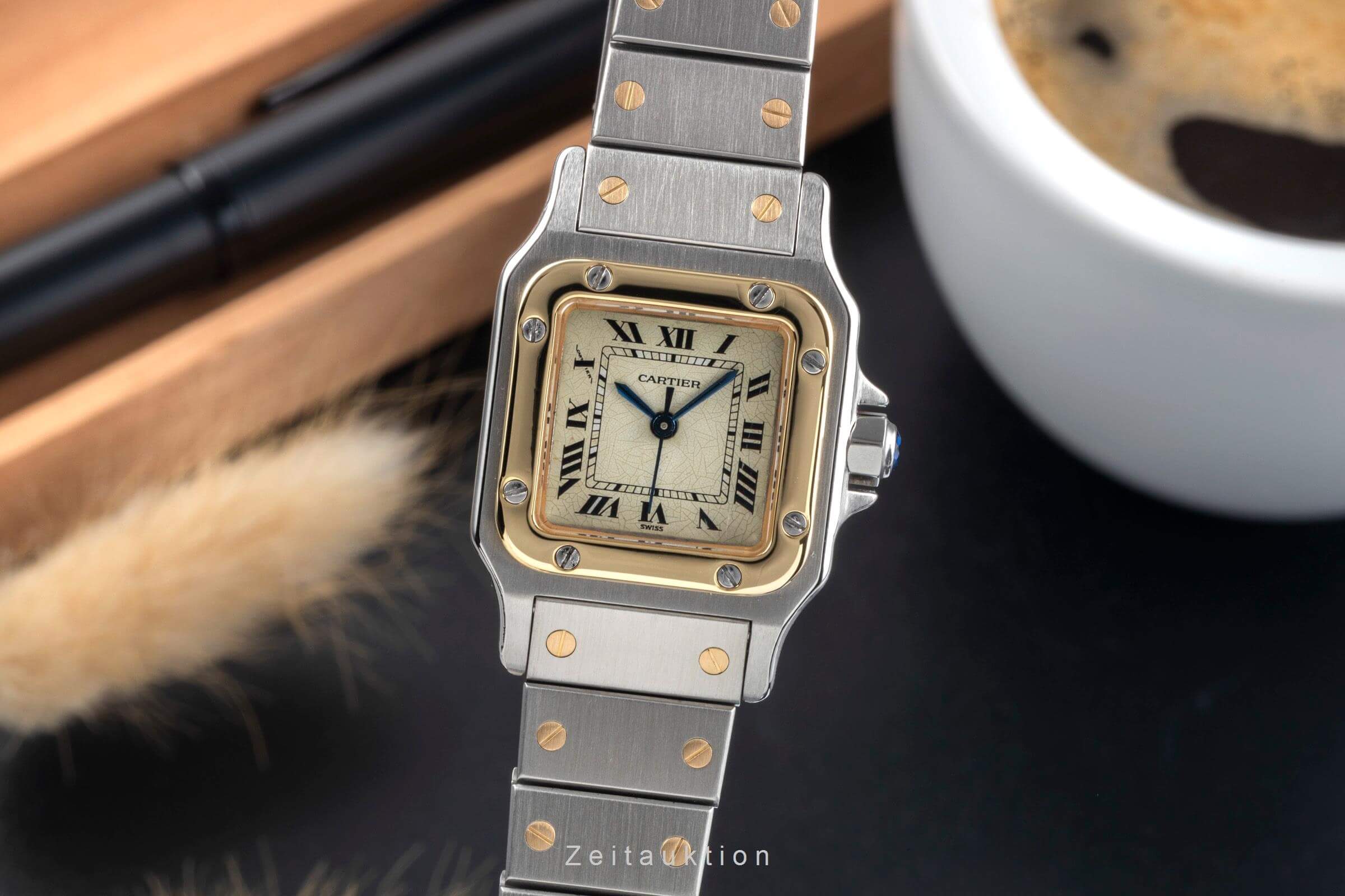 Cartier Santos acciaio / oro automatismo orologio da donna  [2406472]