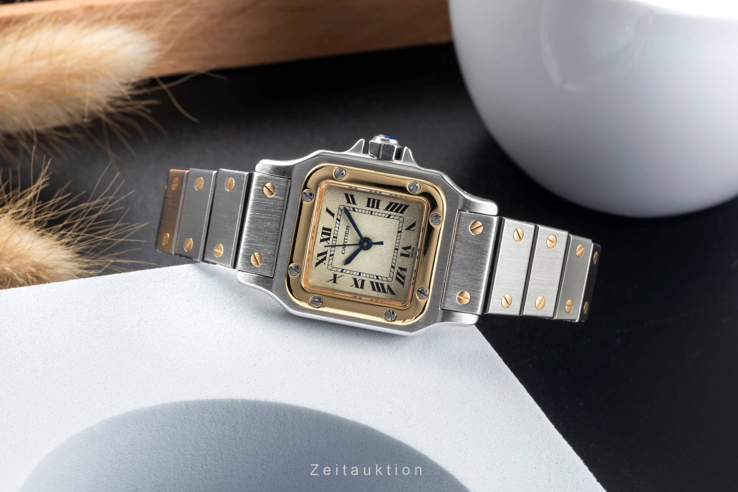 Cartier Santos acciaio / oro automatismo orologio da donna  [2406472]
