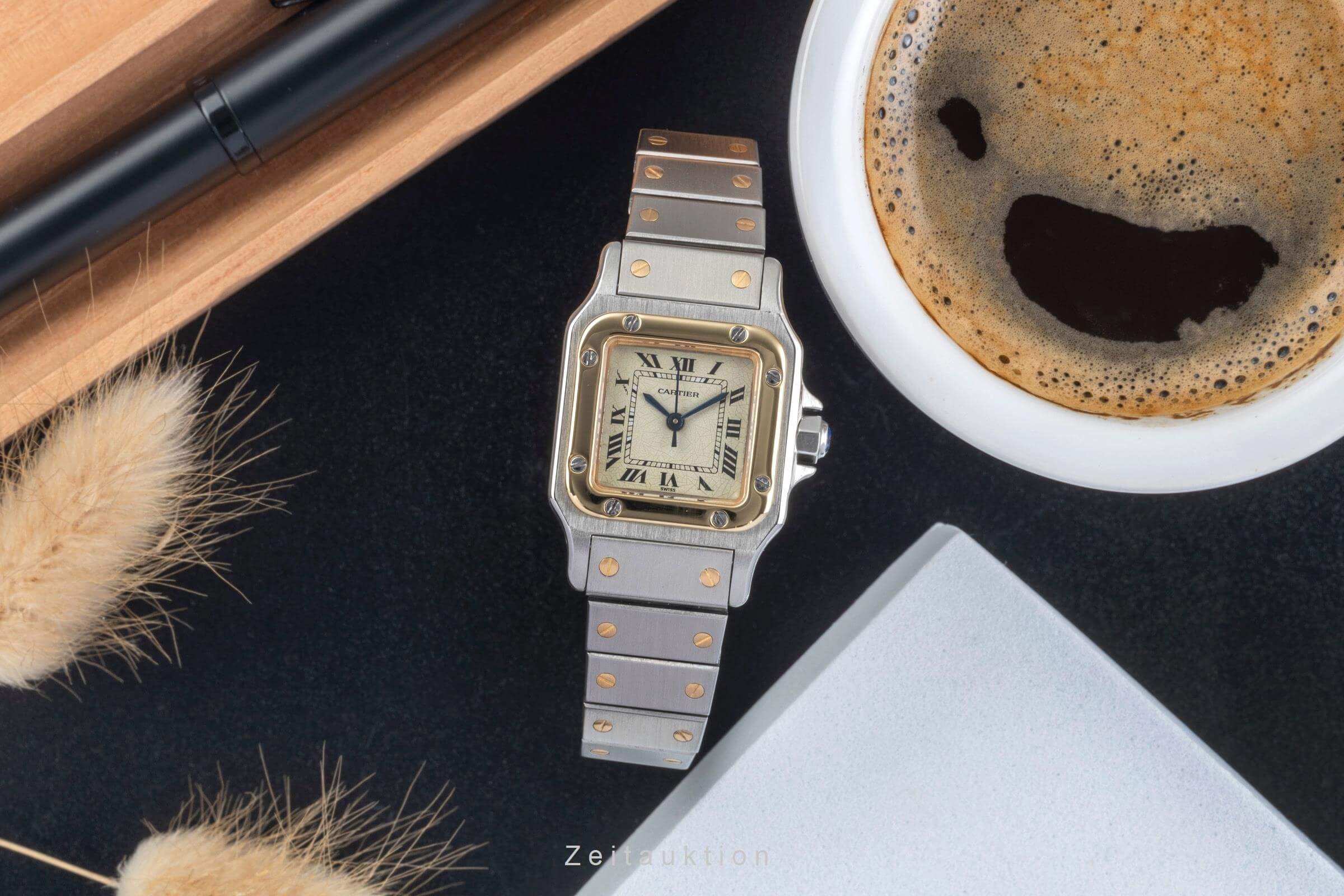 Cartier Santos acciaio / oro automatismo orologio da donna  [2406472]