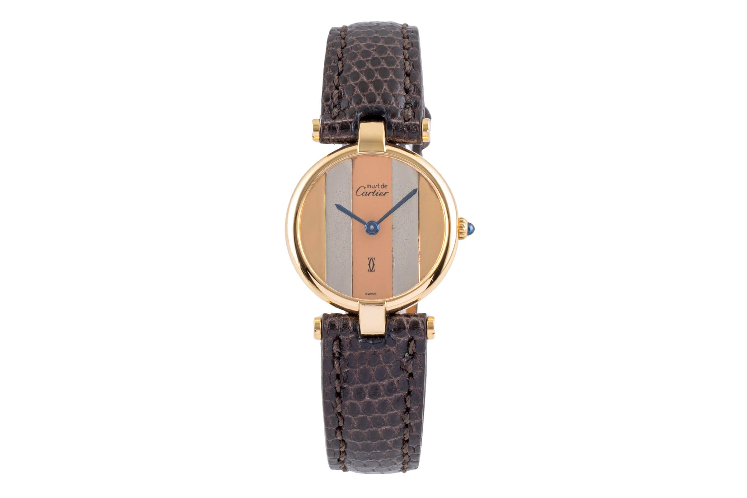 Cartier Vermeil argento dorato quarzo orologio da donna  [2406645]