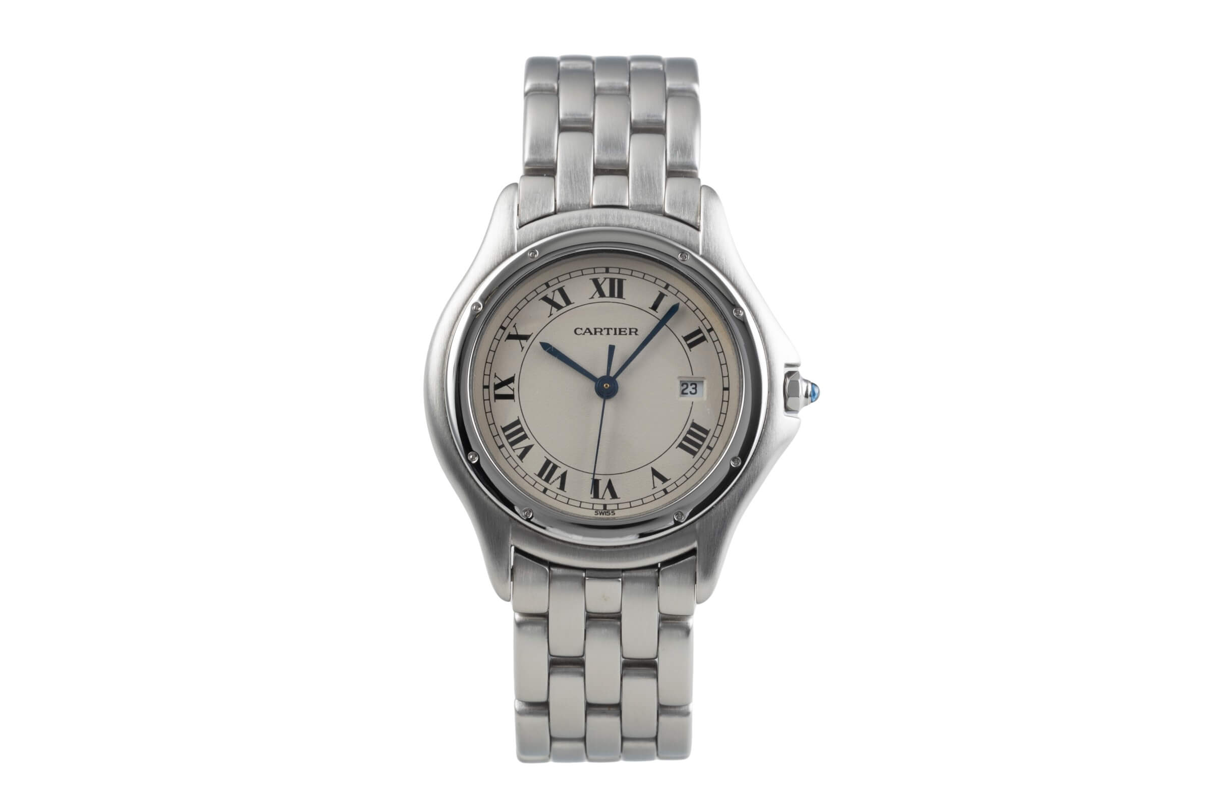 Cartier Cougar acciaio quarzo orologio da uomo W25013B9  [2406682]