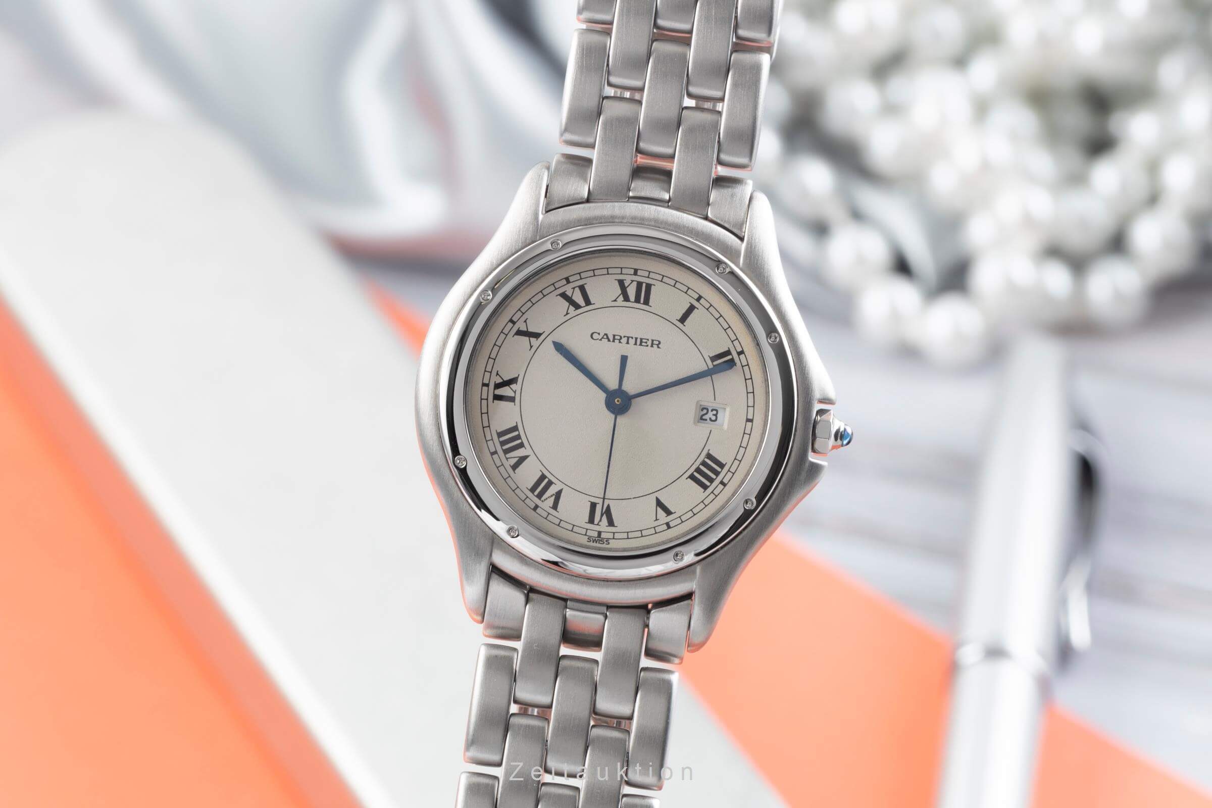 Cartier Cougar acciaio quarzo orologio da uomo W25013B9  [2406682]