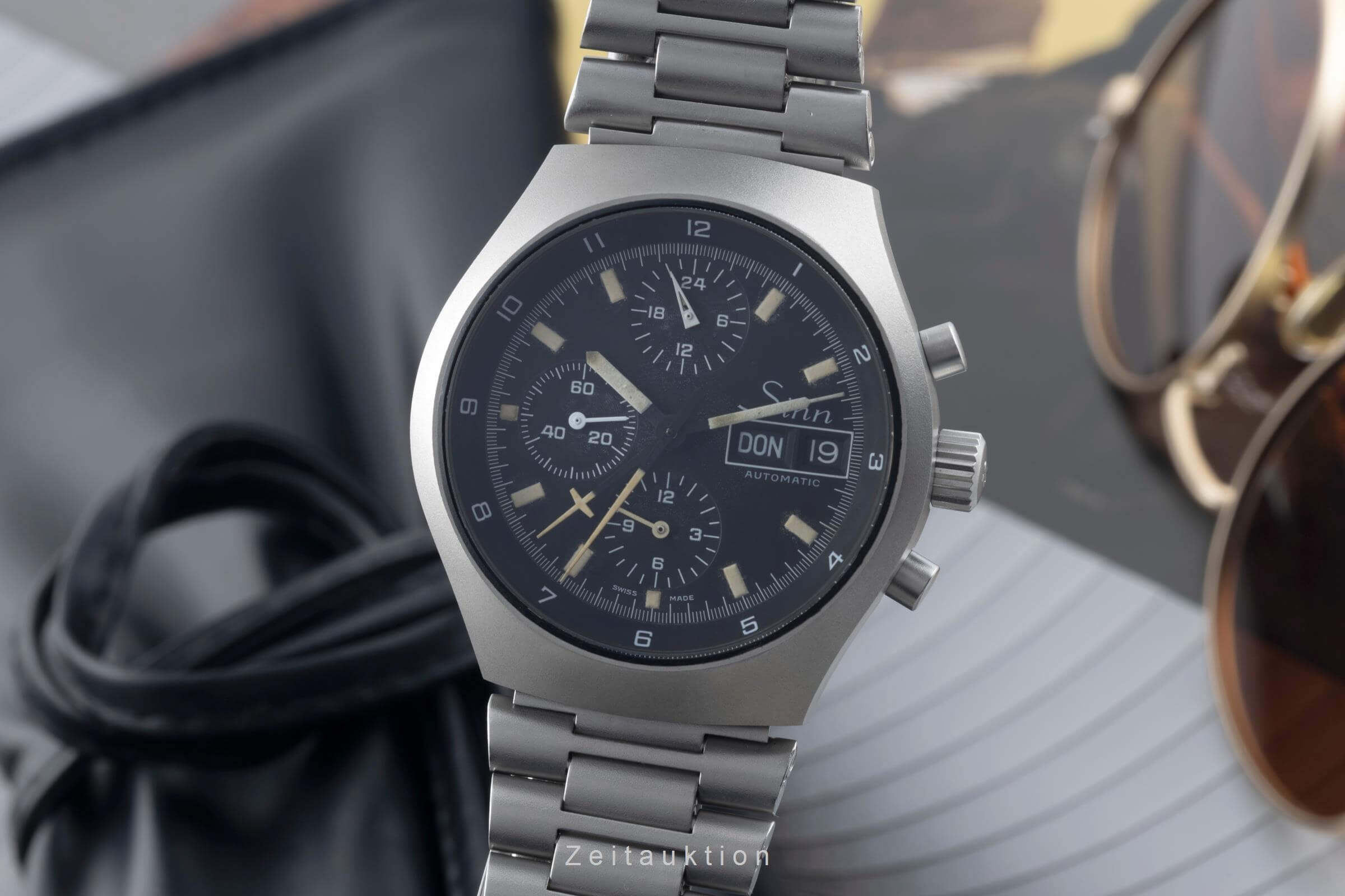Sinn 157 chronograph steel automatic men's watch 157 Vintage  [2500017]
