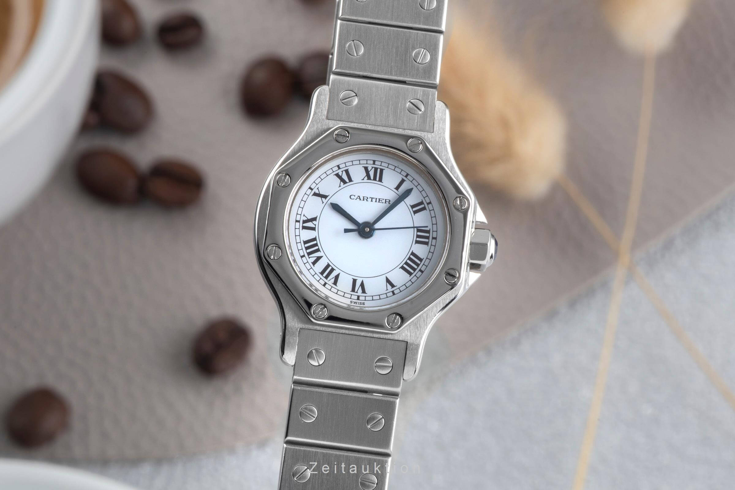 Cartier Santos acciaio automatismo orologio da donna 0906  [2500050]