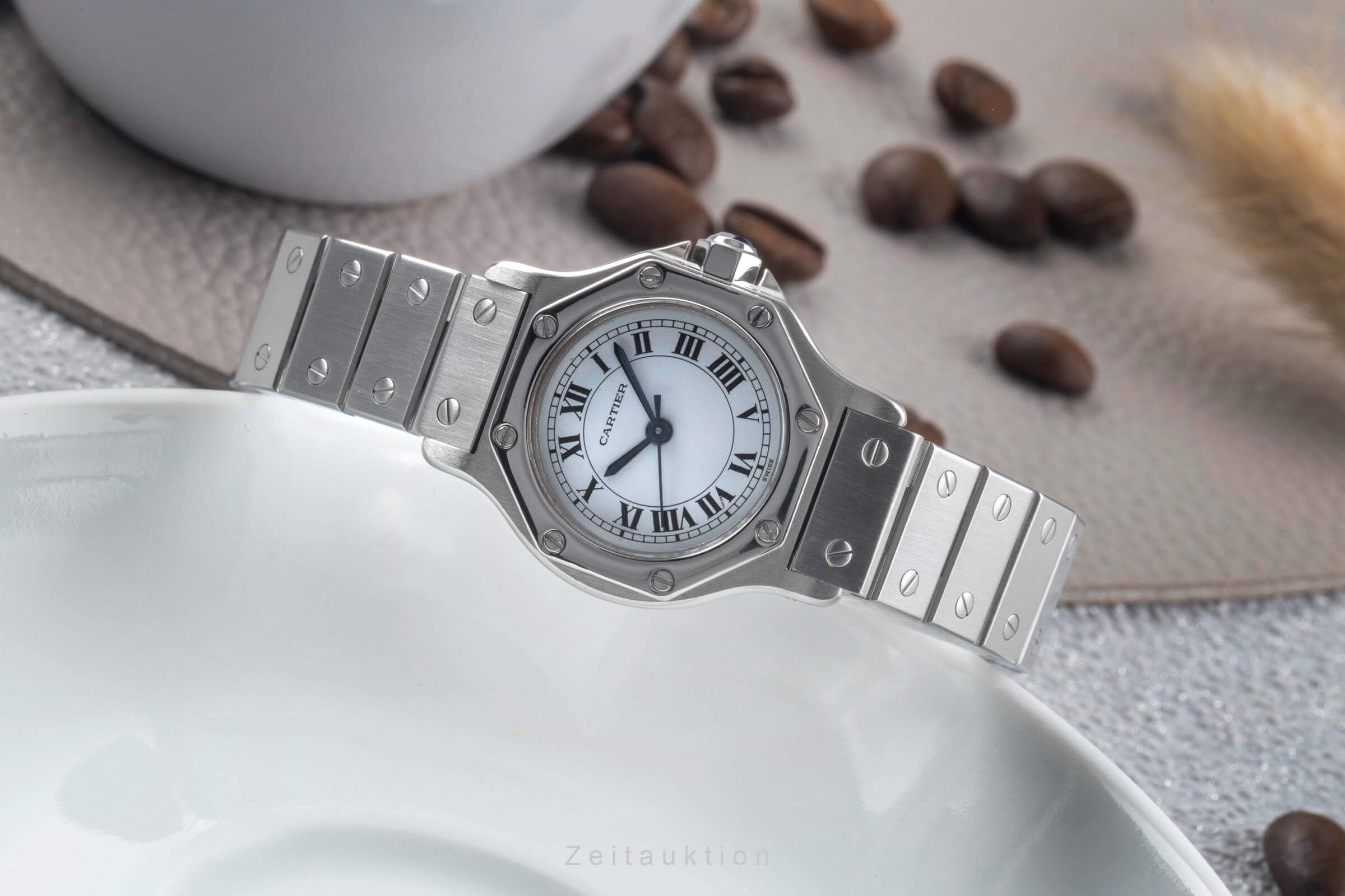 Cartier Santos acciaio automatismo orologio da donna 0906  [2500050]