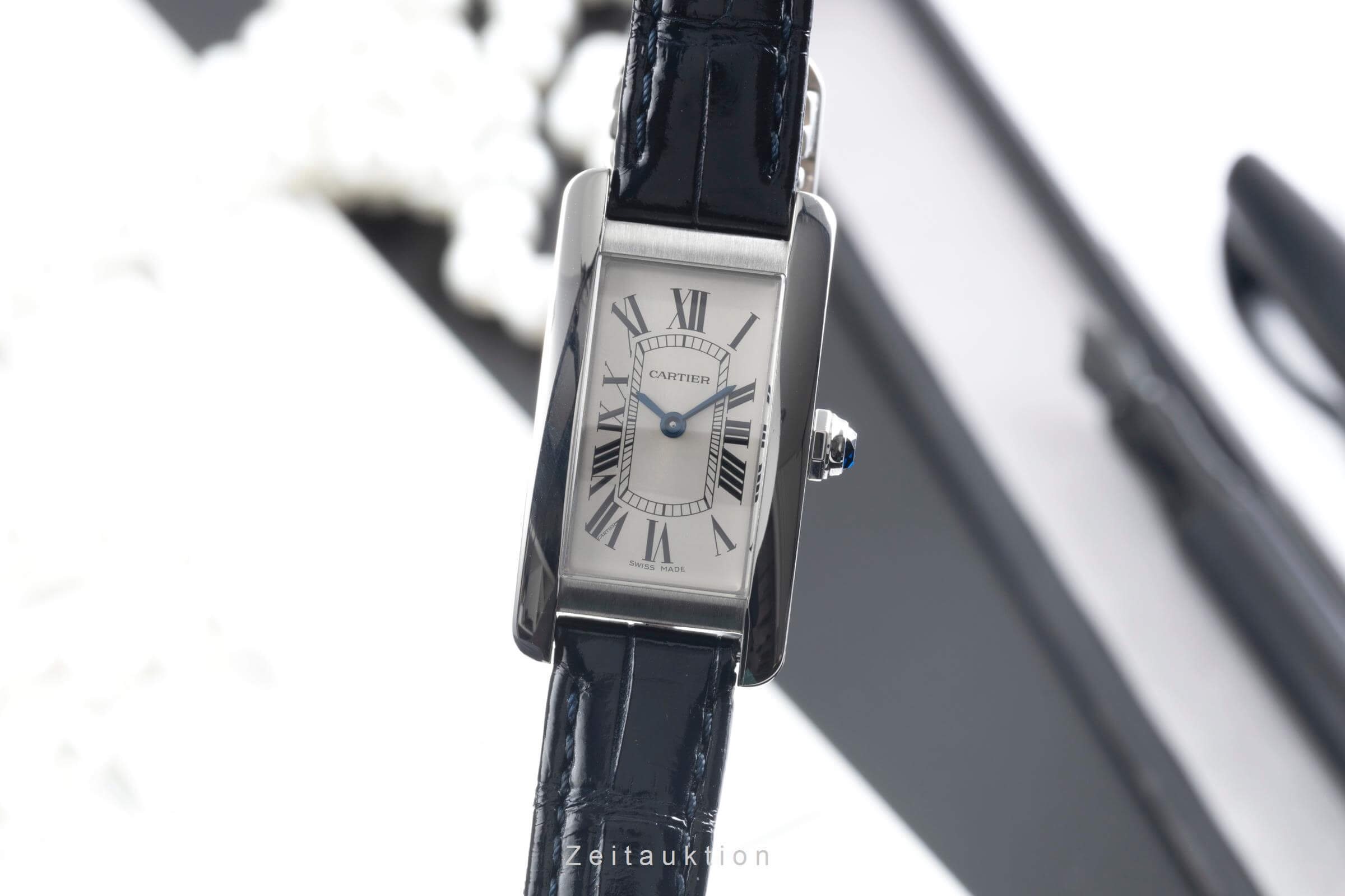 Cartier Tank Américaine acciaio quarzo orologio da donna WSTA0016 LP: 4300EUR  [2500094]
