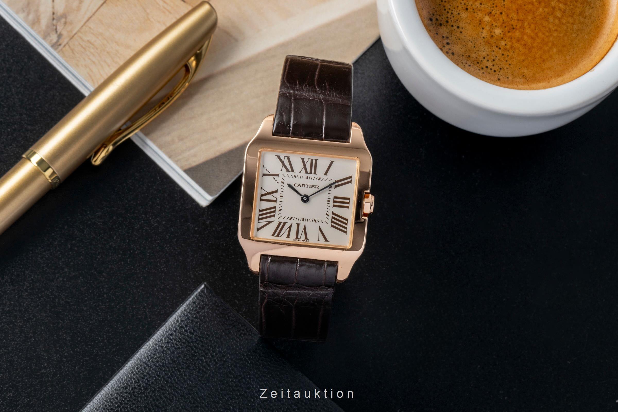 Cartier Santos Dumont oro 18 ct quarzo orologio da uomo W2009251,2788  [2500275]