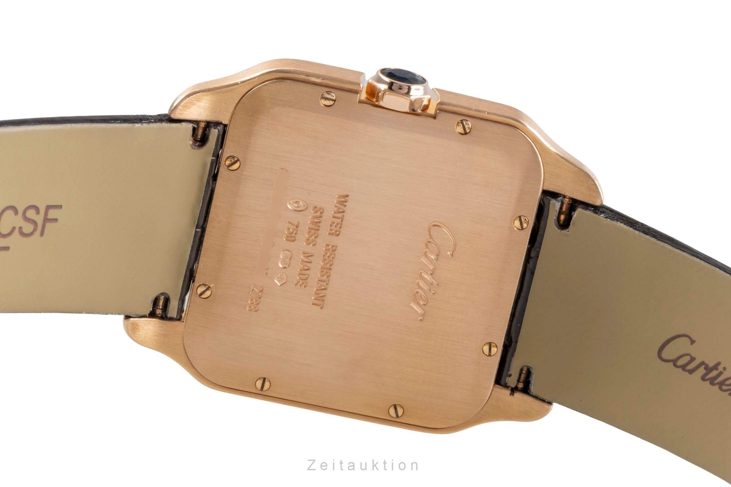 Cartier Santos Dumont oro 18 ct quarzo orologio da uomo W2009251,2788  [2500275]