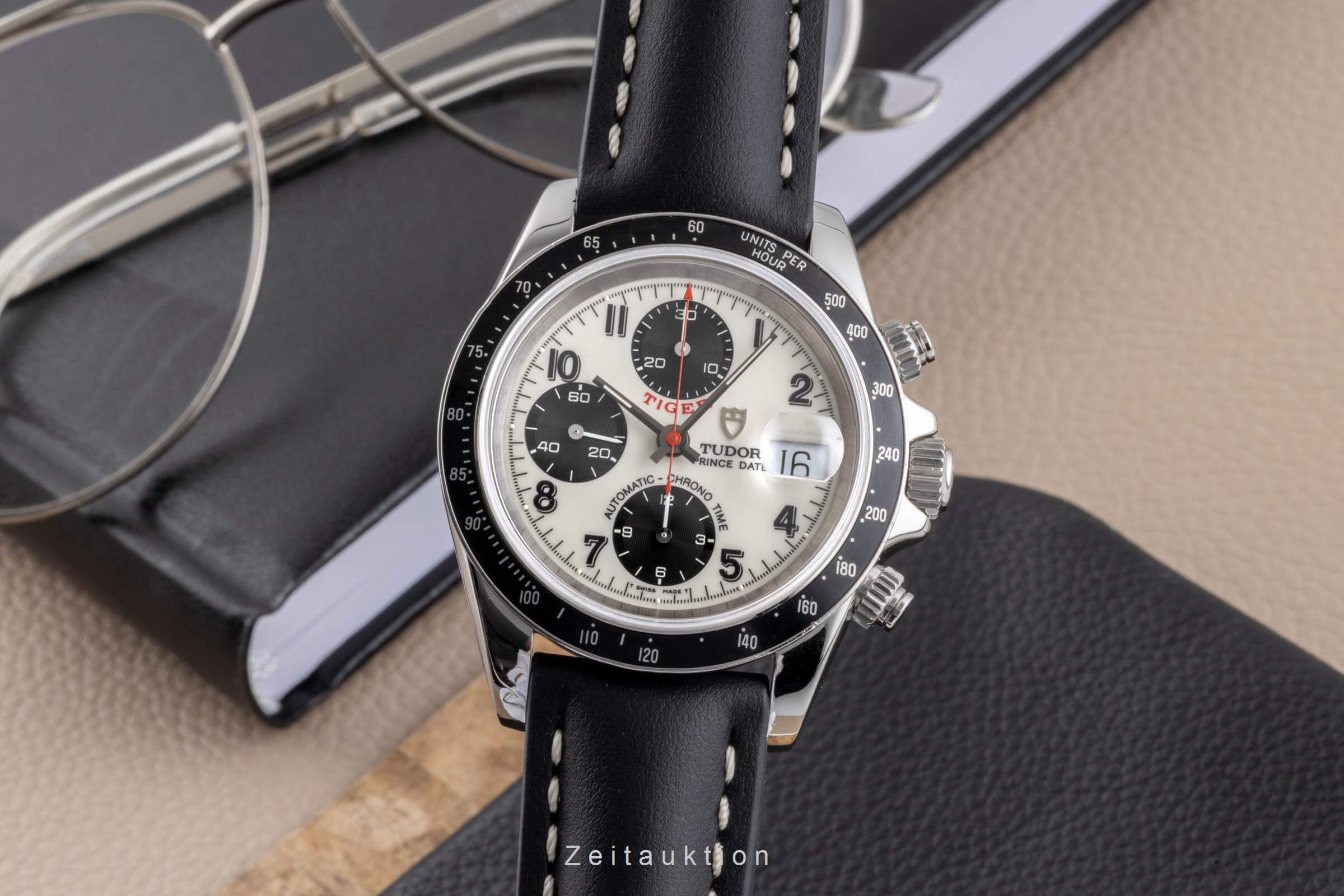 Tudor Prince Date cronógrafo acero automático reloj para caballeros 79260P  [2500306]