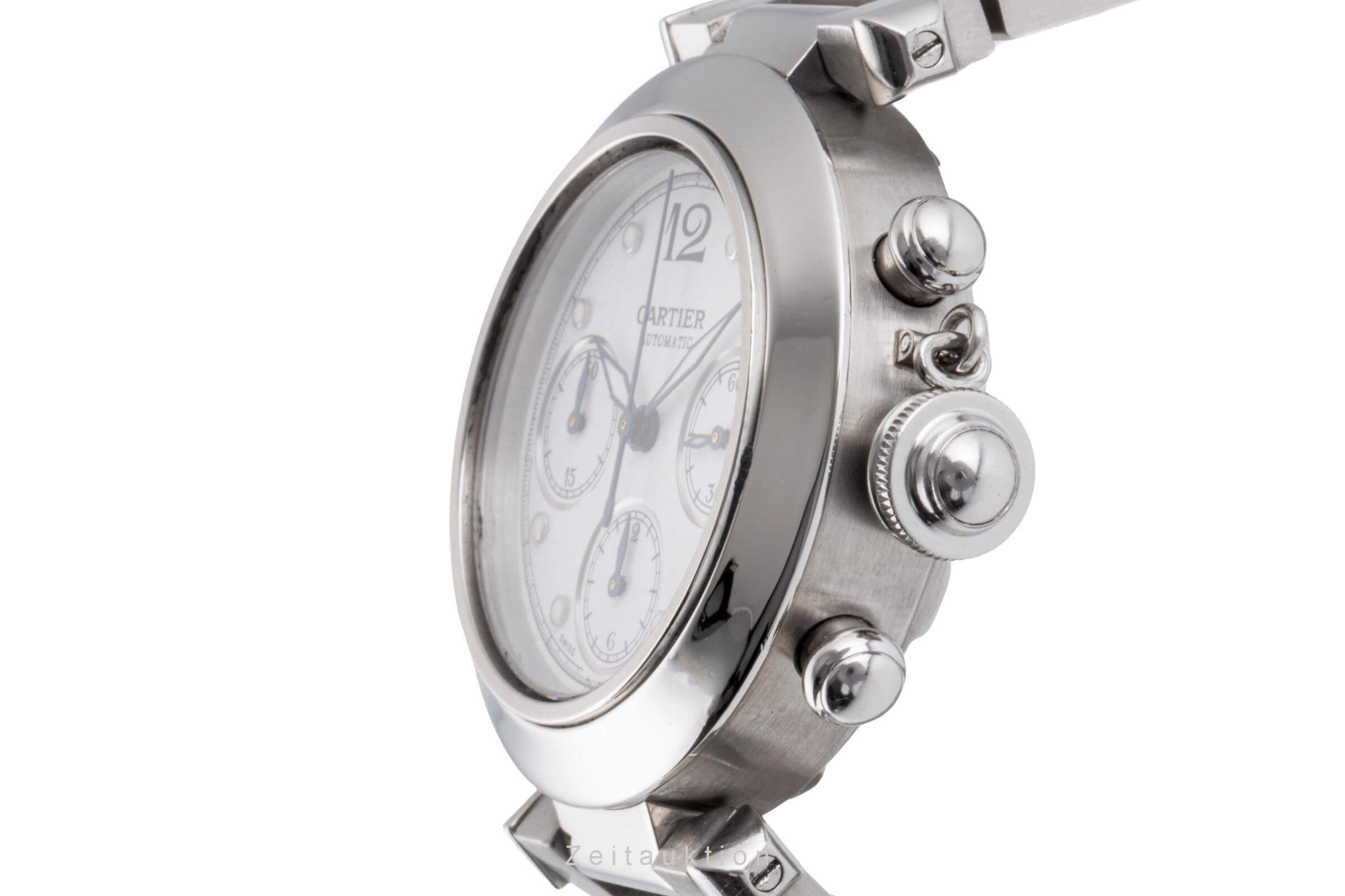 Cartier Pasha chronographe acier automatique montre pour hommes W31039M7 LP: 7200EUR  [2500326]