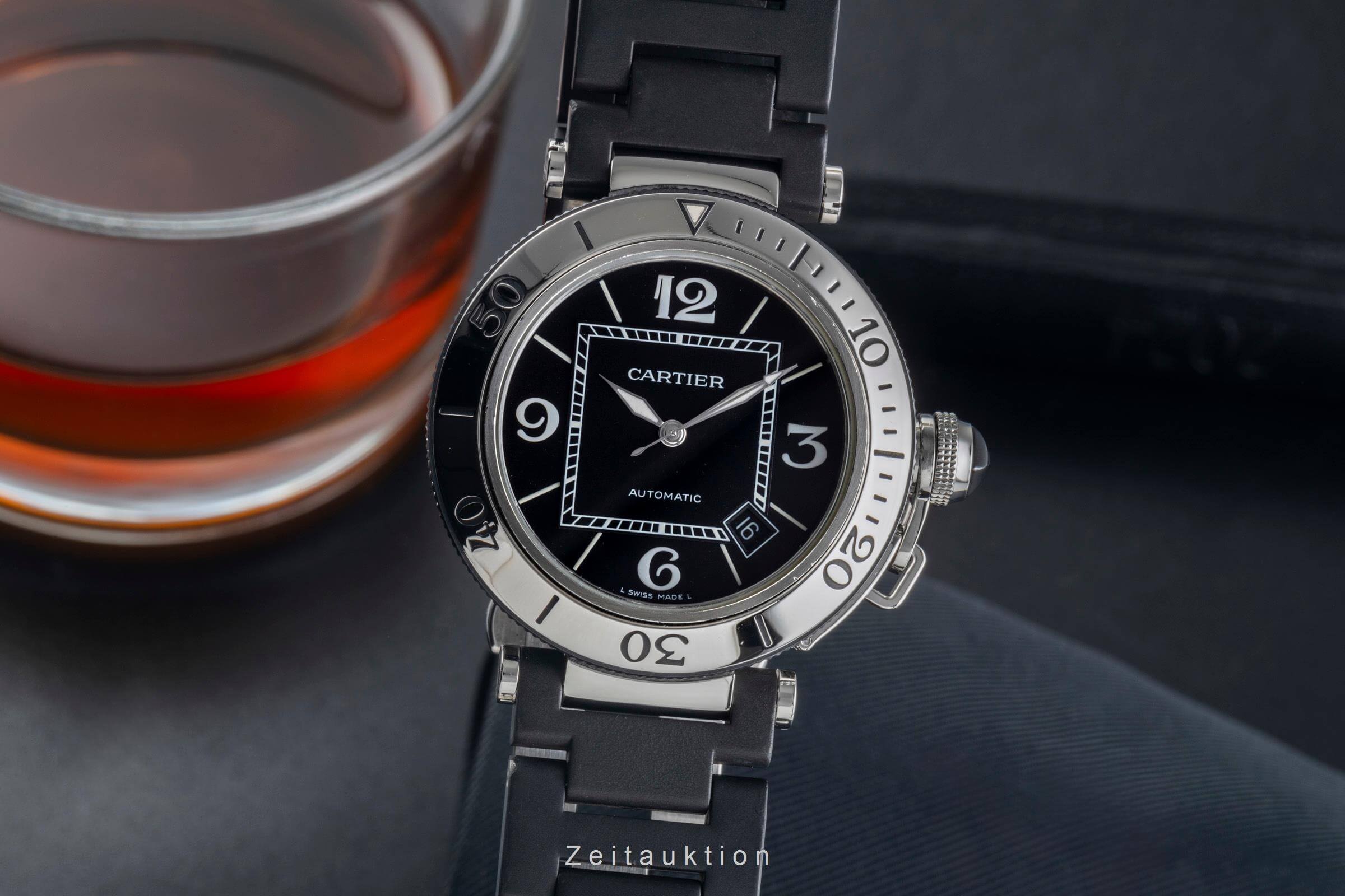 Cartier Pasha Seatimer acciaio automatismo orologio da uomo W31077U2  [2500410]