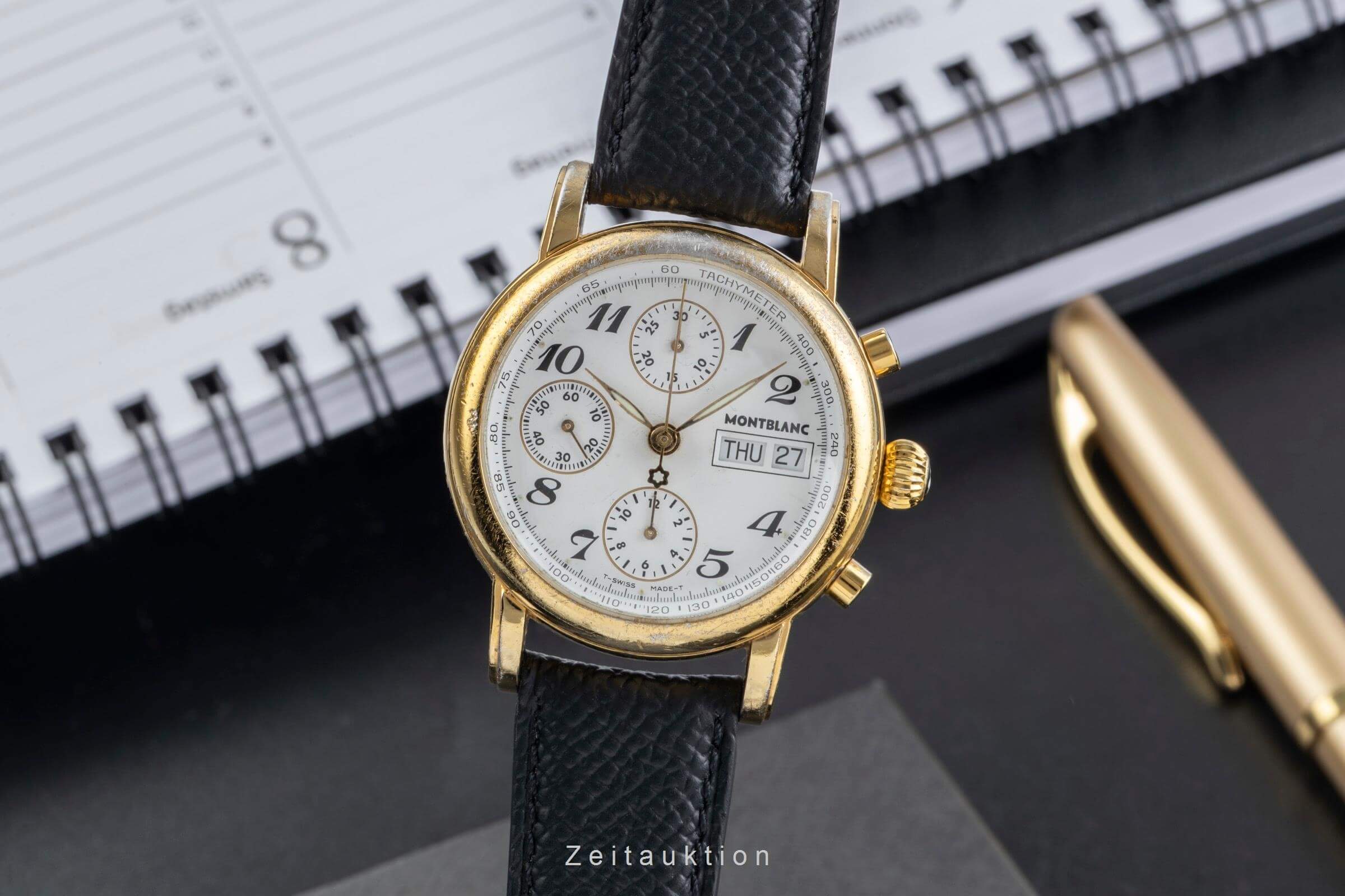 Montblanc Meisterstück chronographe doré automatique montre pour hommes 7001  [2500431]