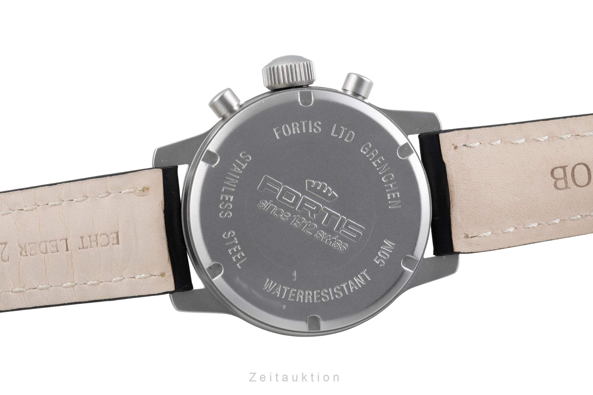 Fortis Flieger Chronograph cronógrafo acero automático reloj para caballeros 597.10.141  [2500522]