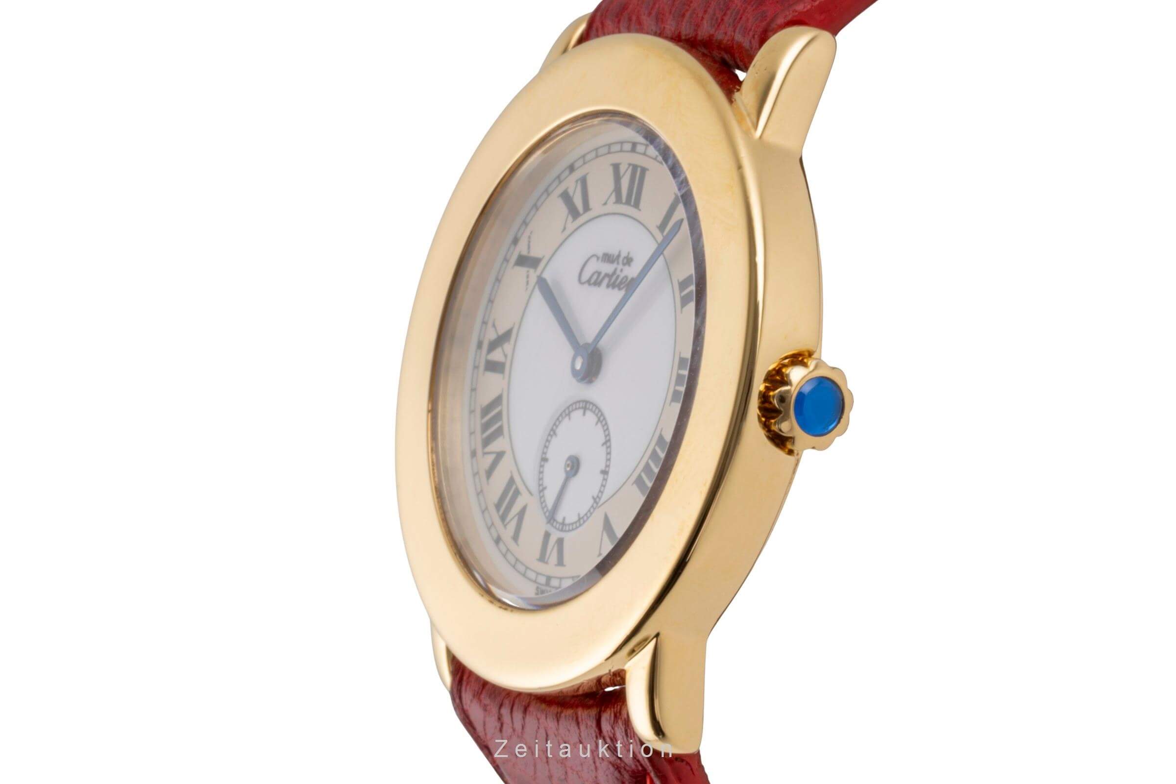 Cartier Ronde plata banada en oro cuarzo reloj para damas  W1006922  [2500582]