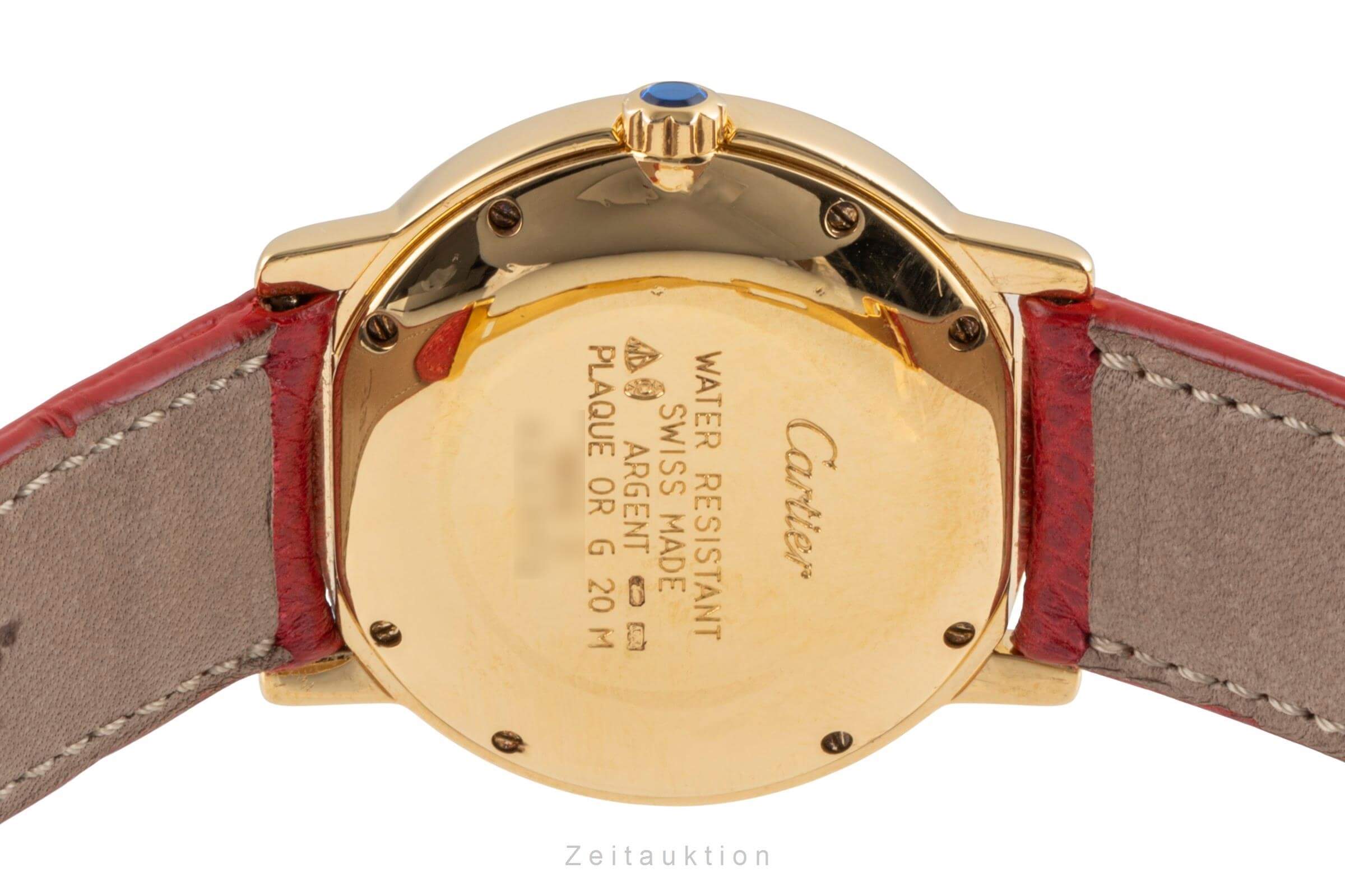 Cartier Ronde plata banada en oro cuarzo reloj para damas  W1006922  [2500582]