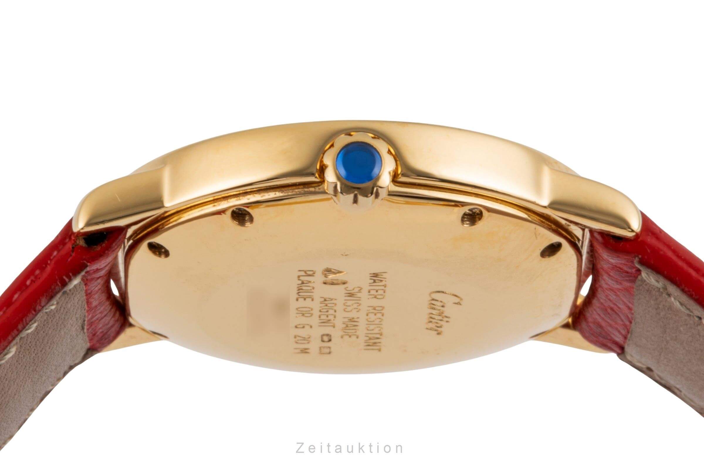 Cartier Ronde plata banada en oro cuarzo reloj para damas  W1006922  [2500582]