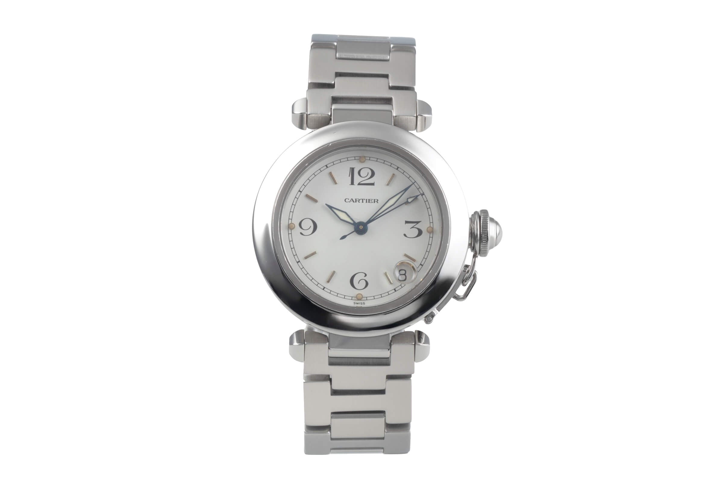 Cartier Pasha acciaio automatismo orologio da uomo W31015M7, 2324 LP: 7200EUR  [2500686]