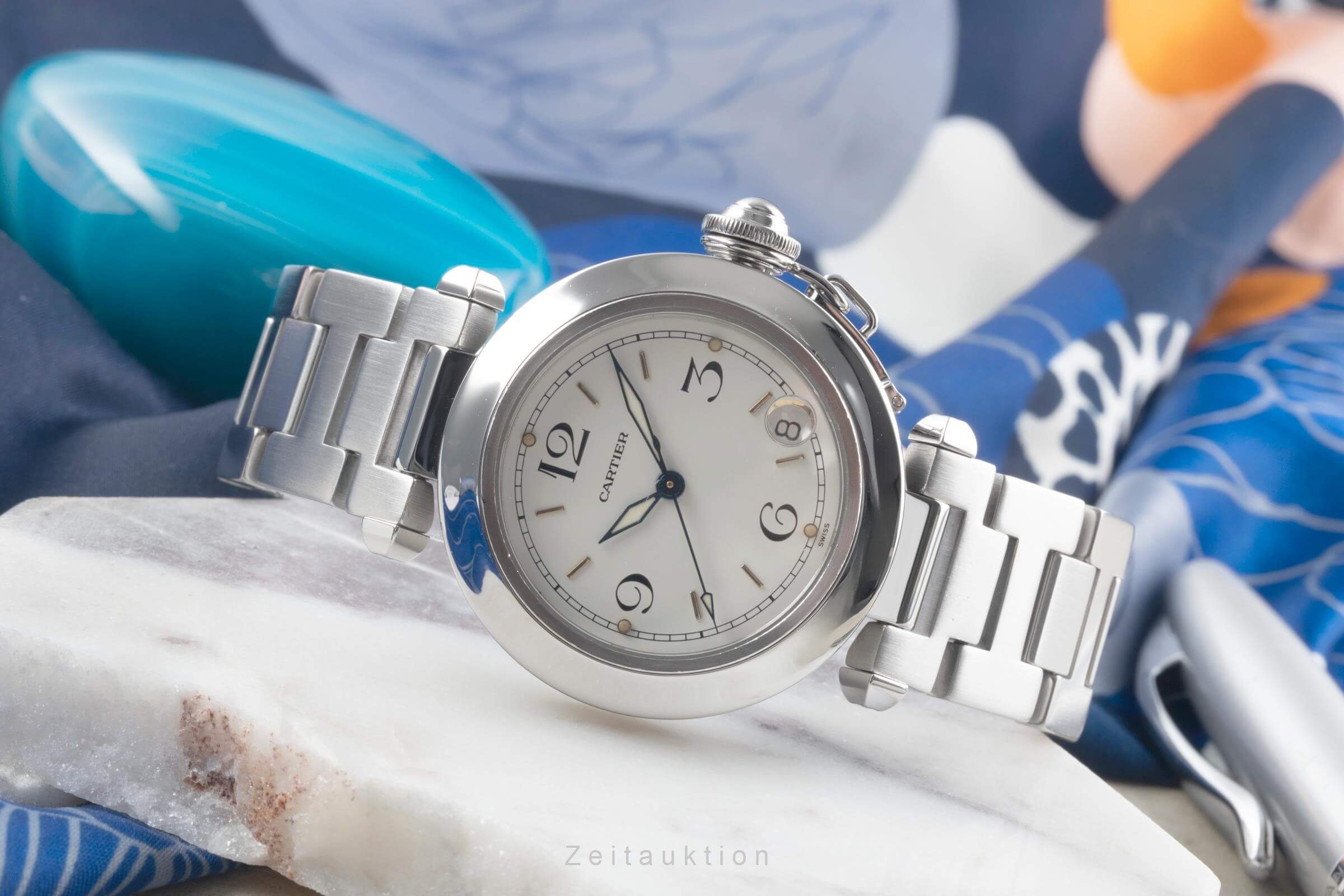 Cartier Pasha acero automático reloj para caballeros W31015M7, 2324 LP: 7200EUR  [2500686]