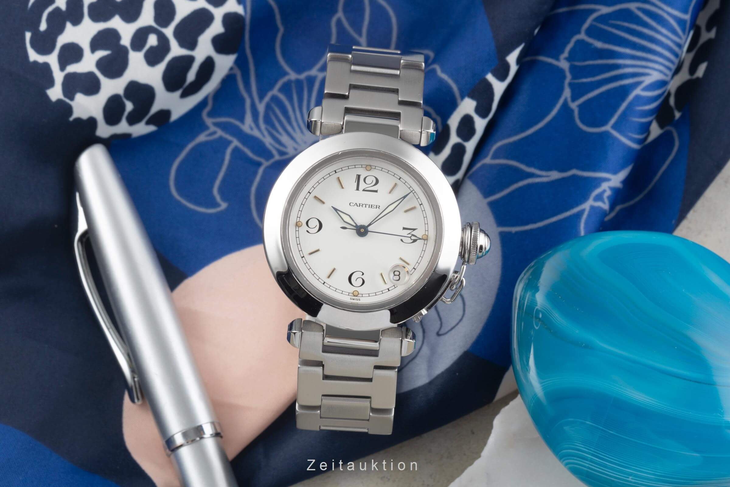 Cartier Pasha acero automático reloj para caballeros W31015M7, 2324 LP: 7200EUR  [2500686]