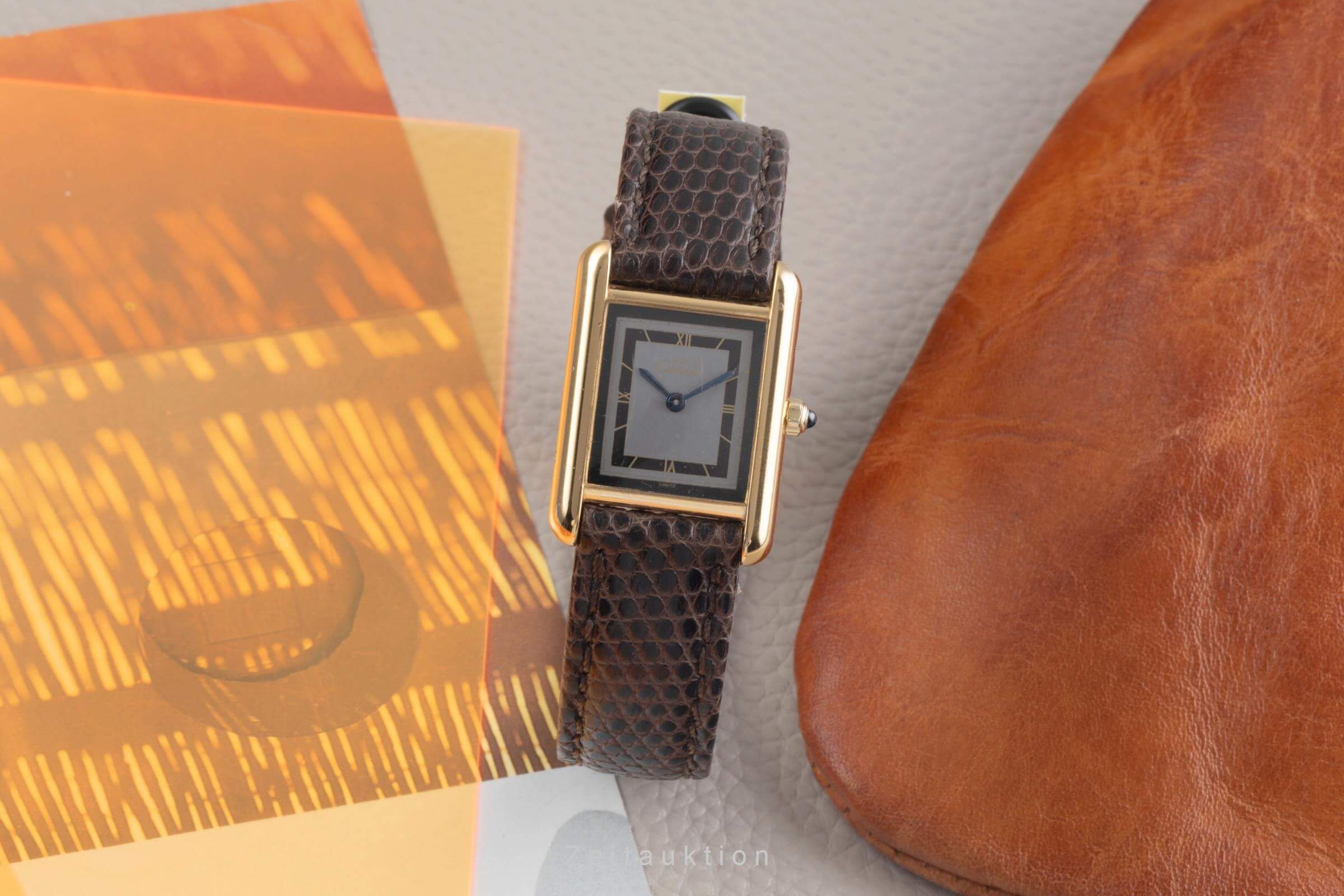 Cartier Tank argent doré quartz montre pour femmes 366001  [2500892]