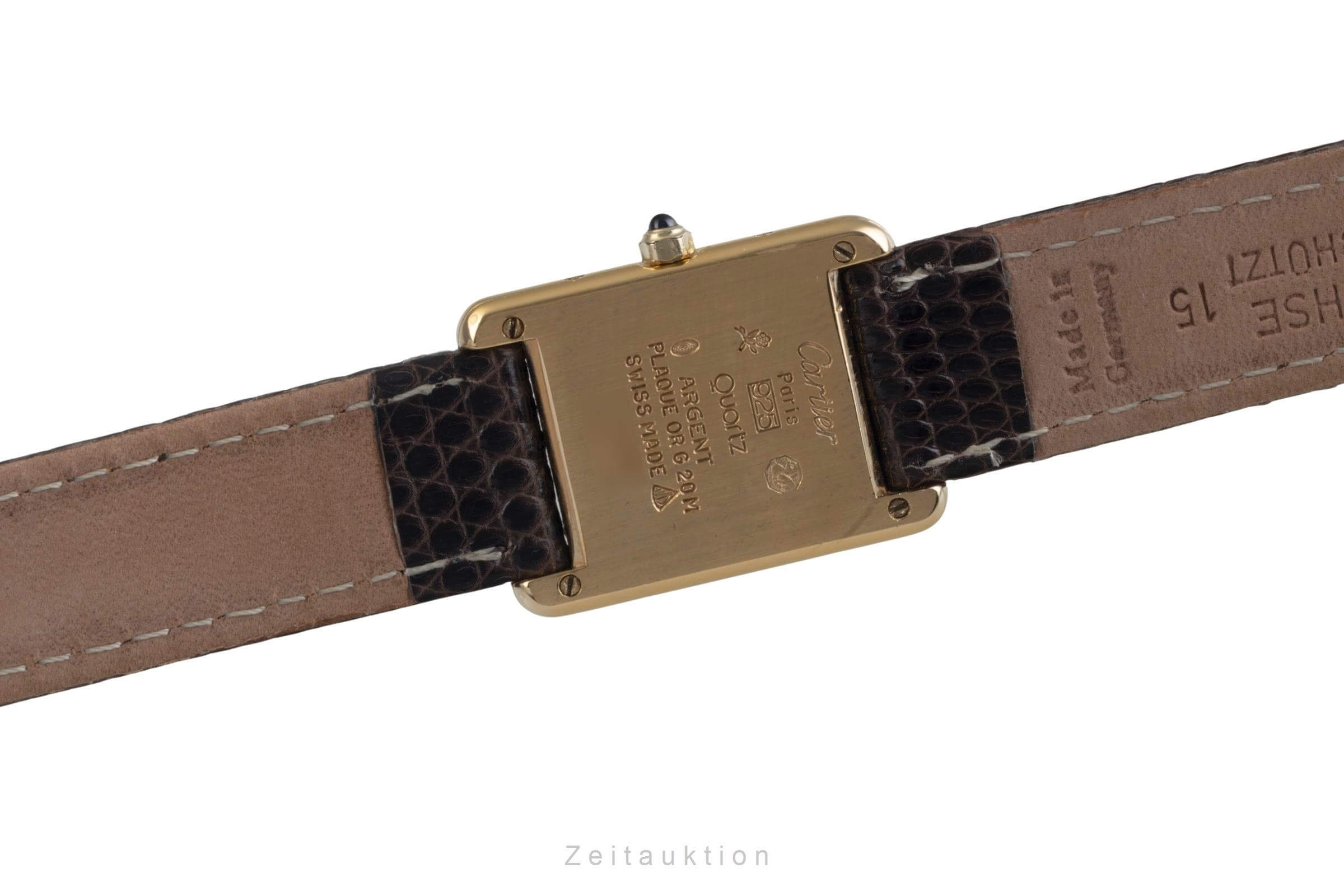 Cartier Tank argent doré quartz montre pour femmes 366001  [2500892]