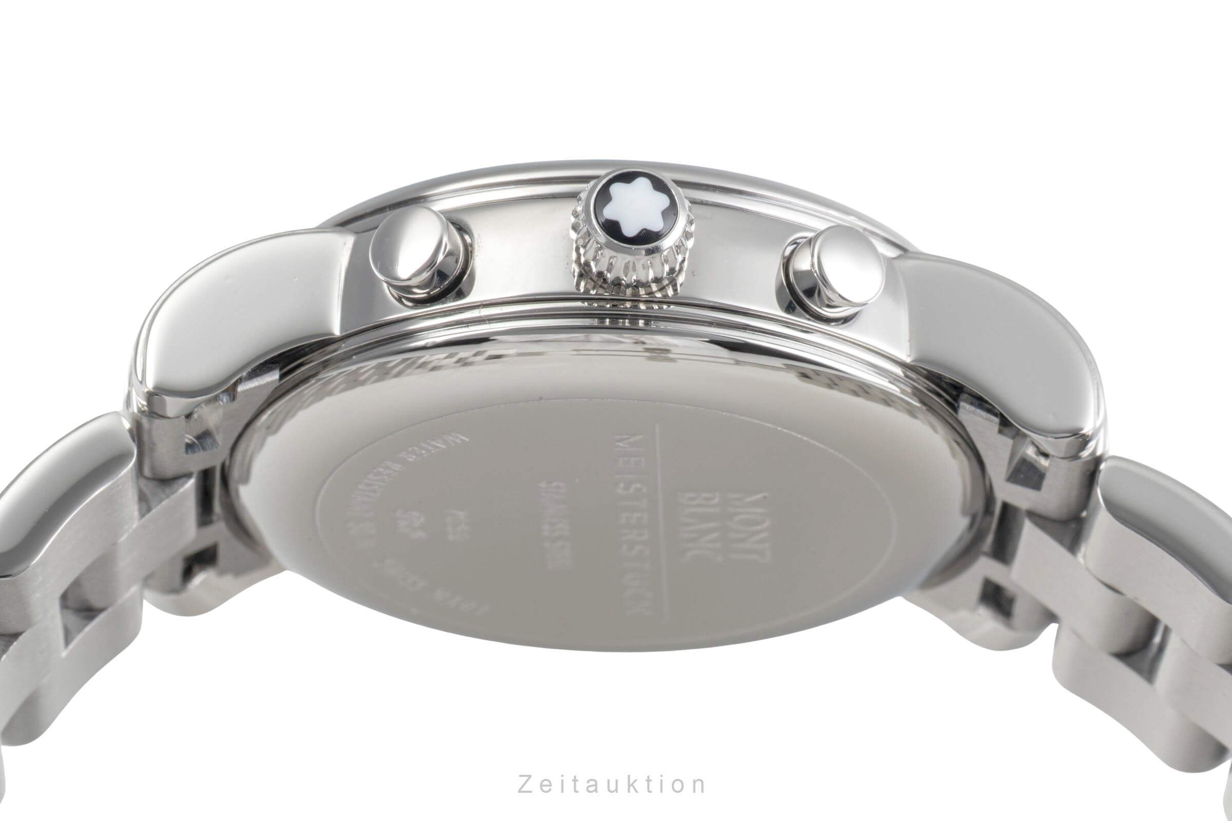 Montblanc Meisterstück cronografo acciaio quarzo orologio da donna 7039  [2500895]