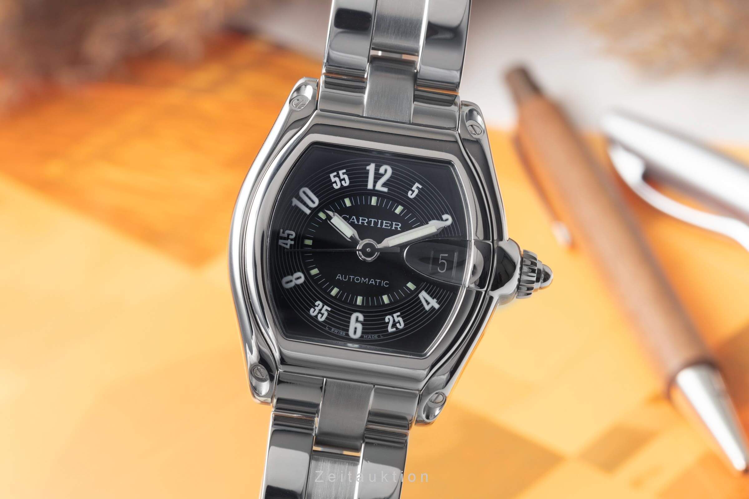 Cartier Roadster Edelstahl Automatik Herrenuhr Ref. W62004V3  [2500944]
