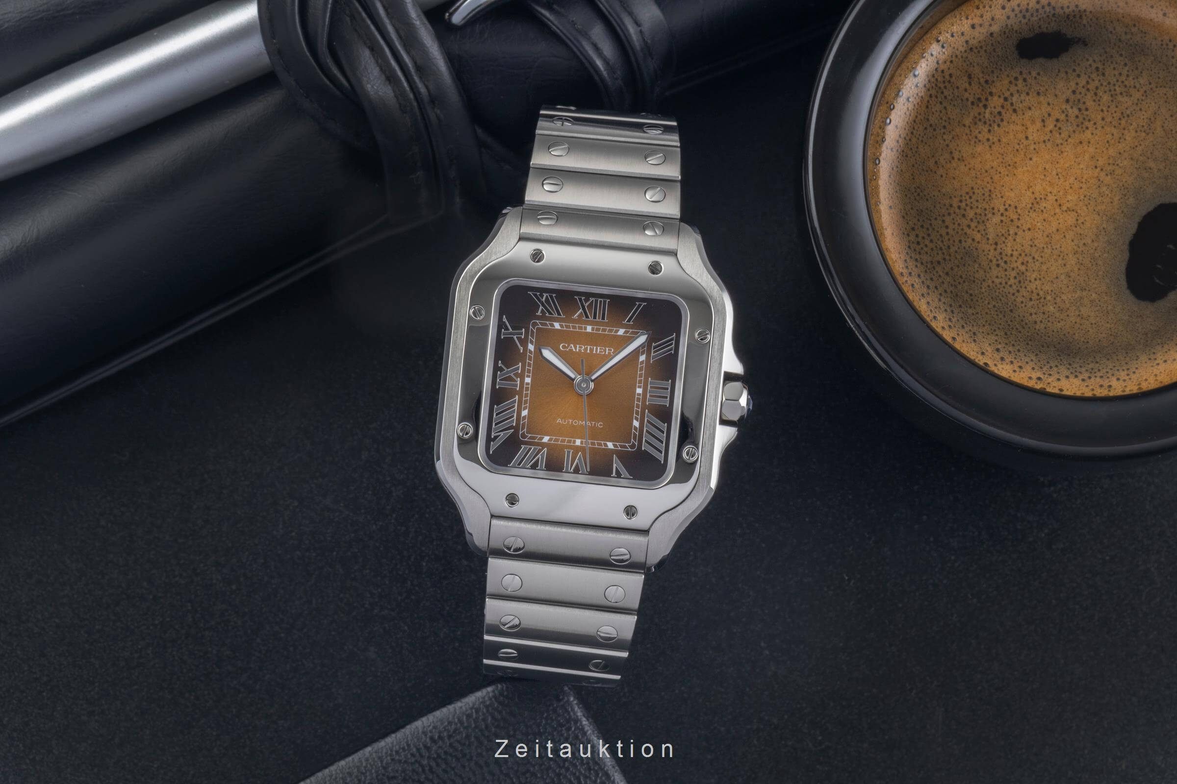 Cartier Santos acciaio automatismo orologio da uomo WSSA0065 LP: 7600EUR  [2500948]