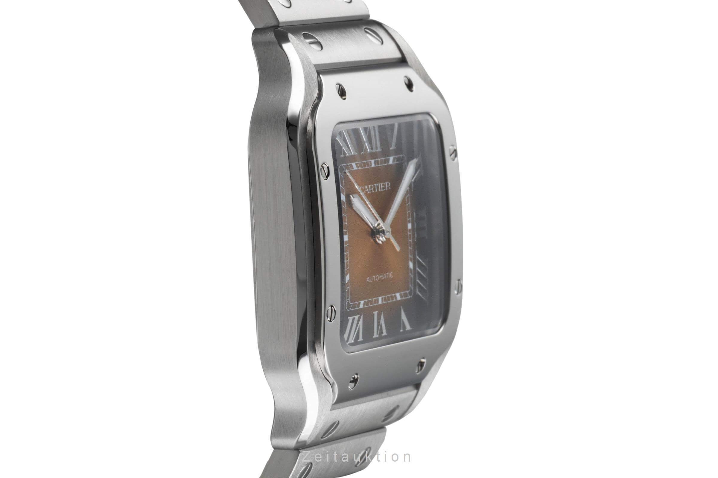 Cartier Santos acciaio automatismo orologio da uomo WSSA0065 LP: 7600EUR  [2500948]