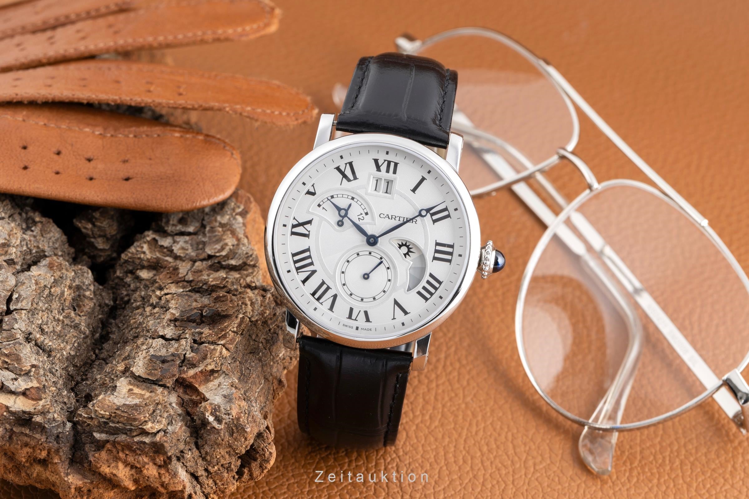 Cartier Rotonde de Cartier acciaio automatismo orologio da uomo W1556368 LP: 114000EUR  [2500990]