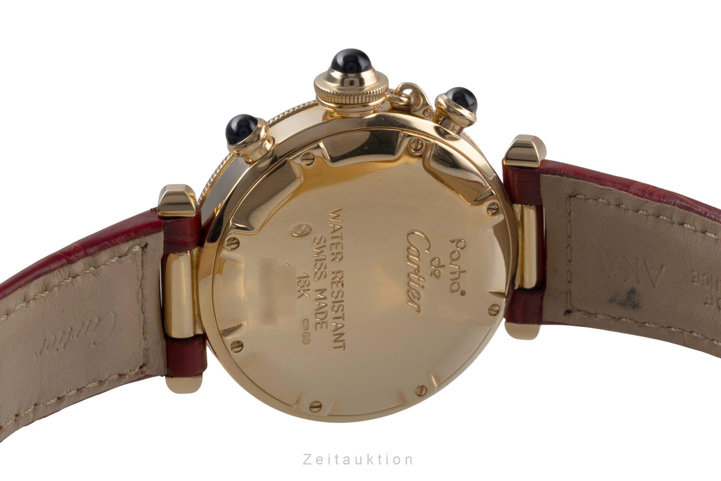 Cartier Pasha cronografo oro 18 ct quarzo orologio da donna W3012051  [2501045]