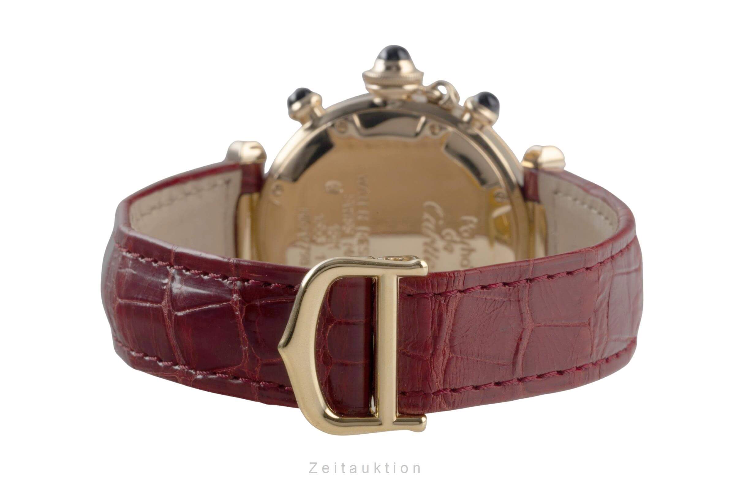 Cartier Pasha cronografo oro 18 ct quarzo orologio da donna W3012051  [2501045]