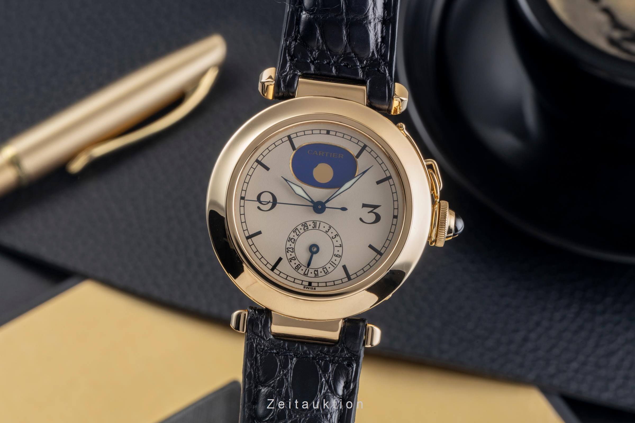 Cartier Pasha oro 18 ct quarzo orologio da uomo 30001  [2501046]