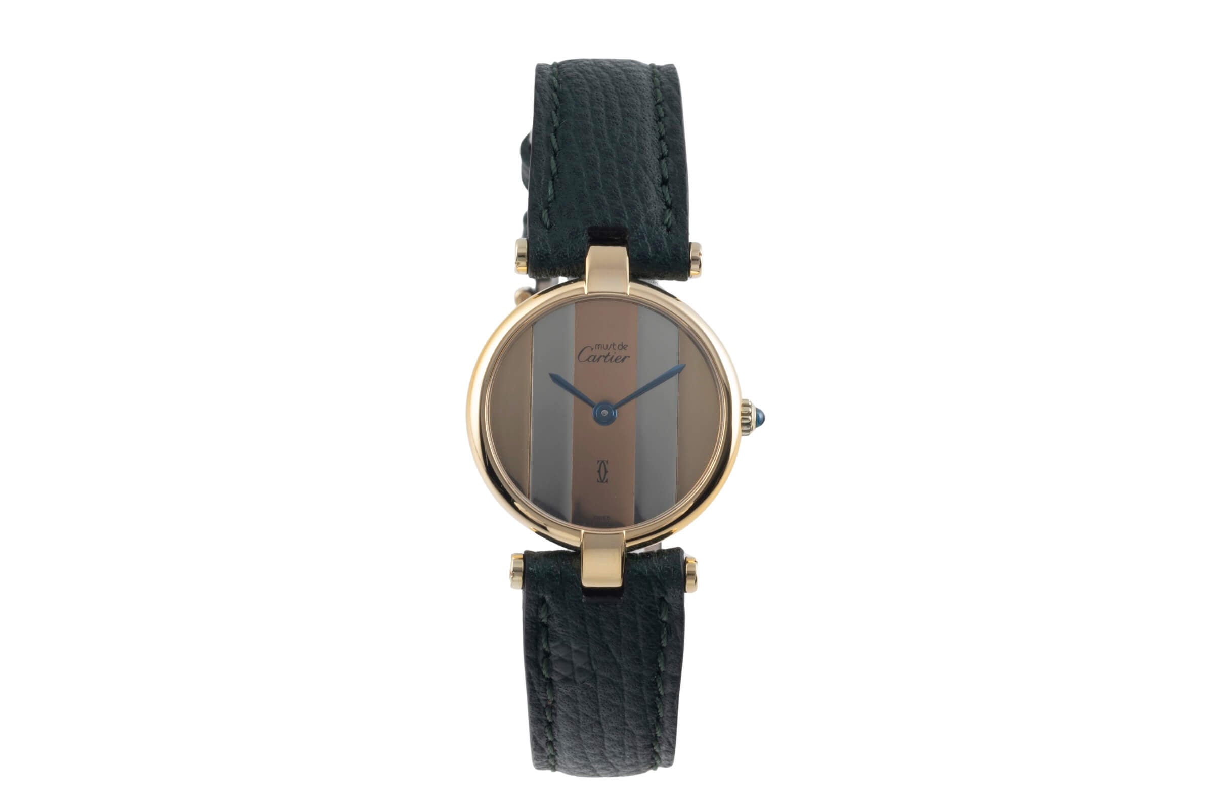 Cartier Vendome argento dorato quarzo orologio da donna  [2501263]