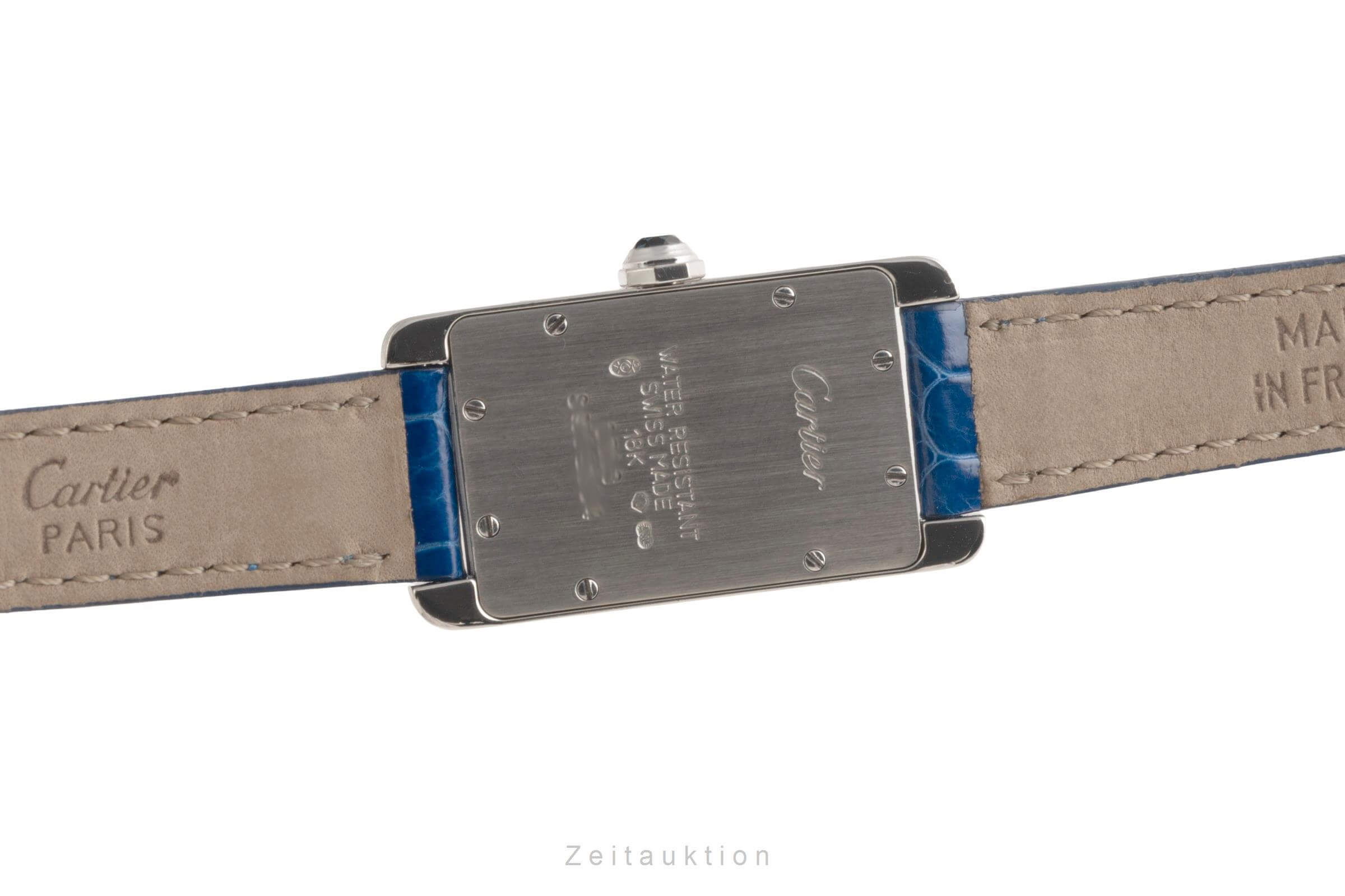 Cartier Tank Américaine oro blanco de 18 quilates cuarzo reloj para damas  W26019L4 LP: 12400EUR  [2501306]
