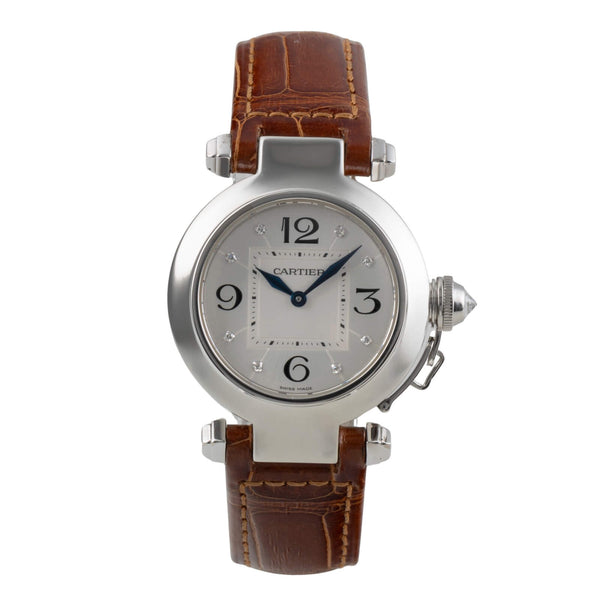 Cartier Pasha oro bianco 18 ct quarzo orologio da donna WJ11902G  [2501347]