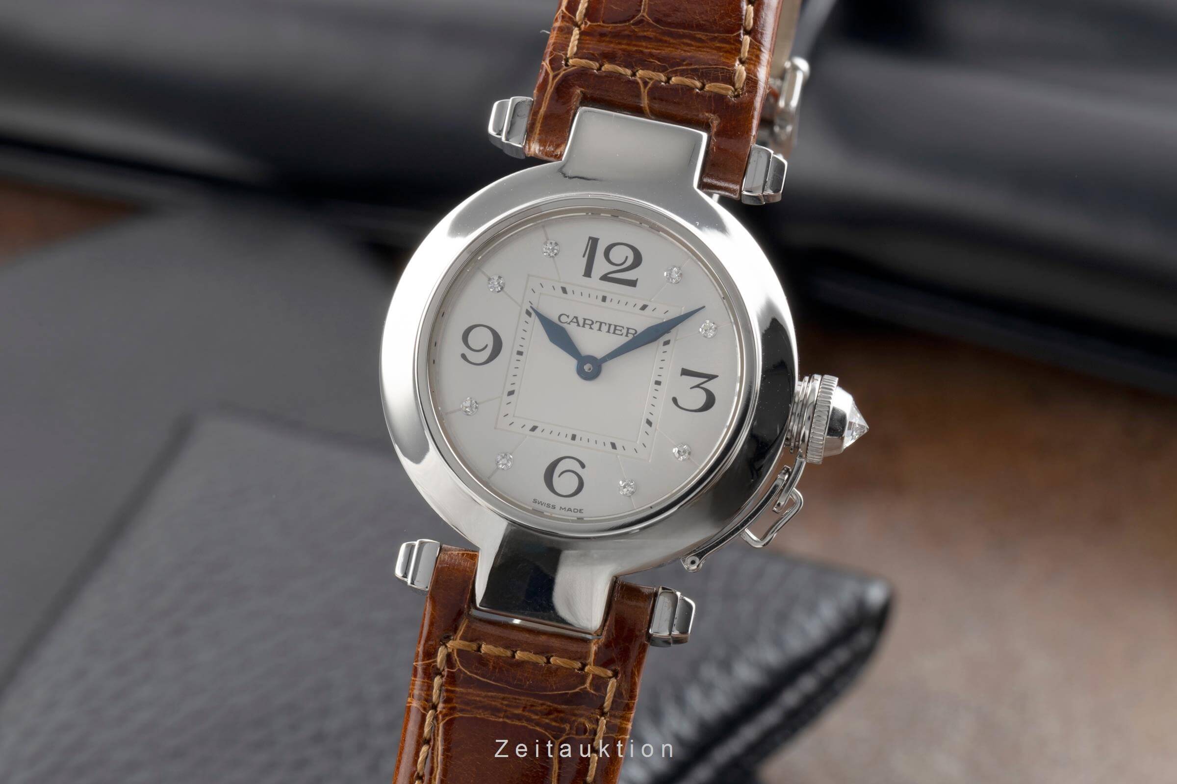 Cartier Pasha oro bianco 18 ct quarzo orologio da donna WJ11902G  [2501347]