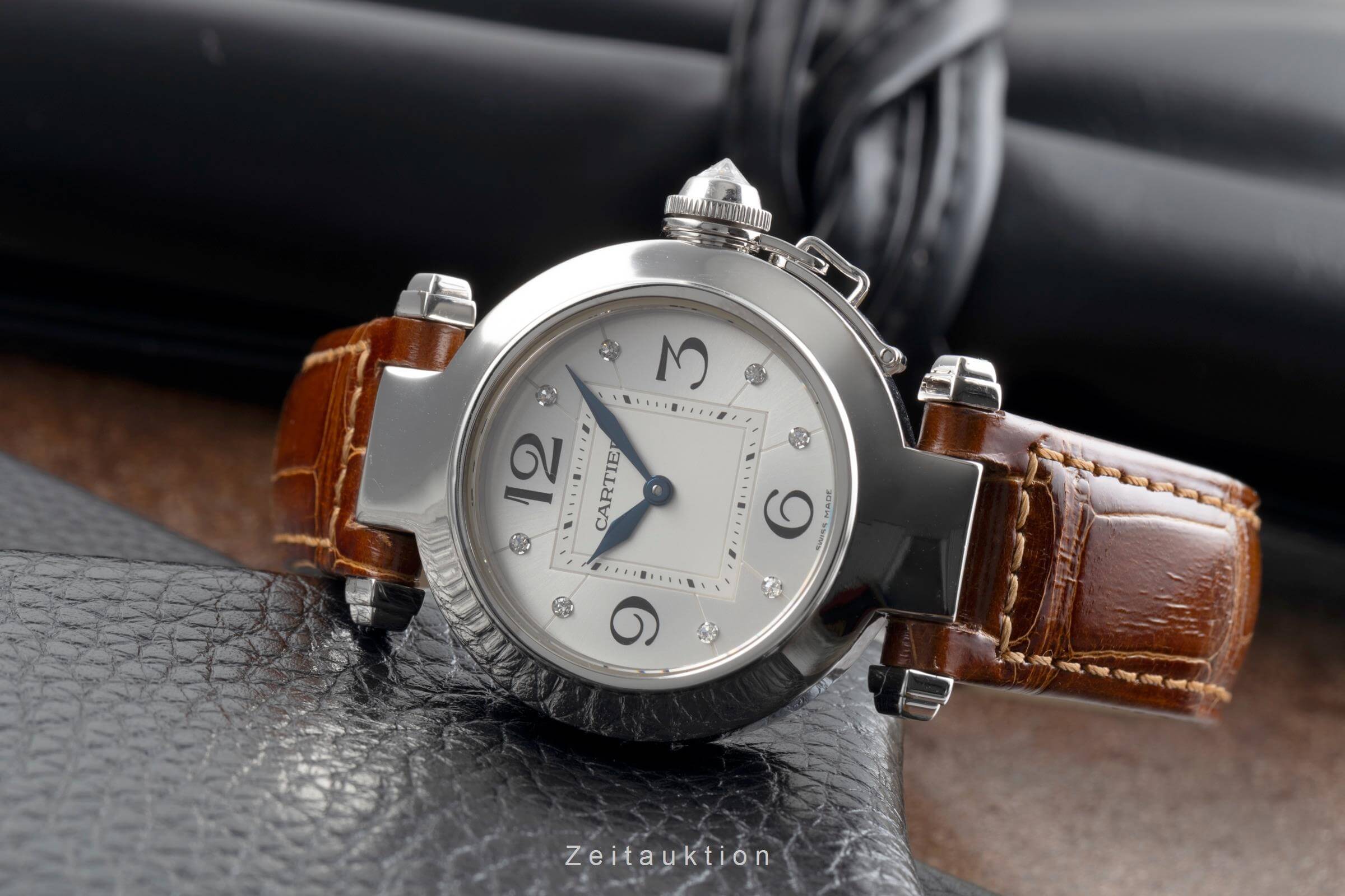 Cartier Pasha oro bianco 18 ct quarzo orologio da donna WJ11902G  [2501347]
