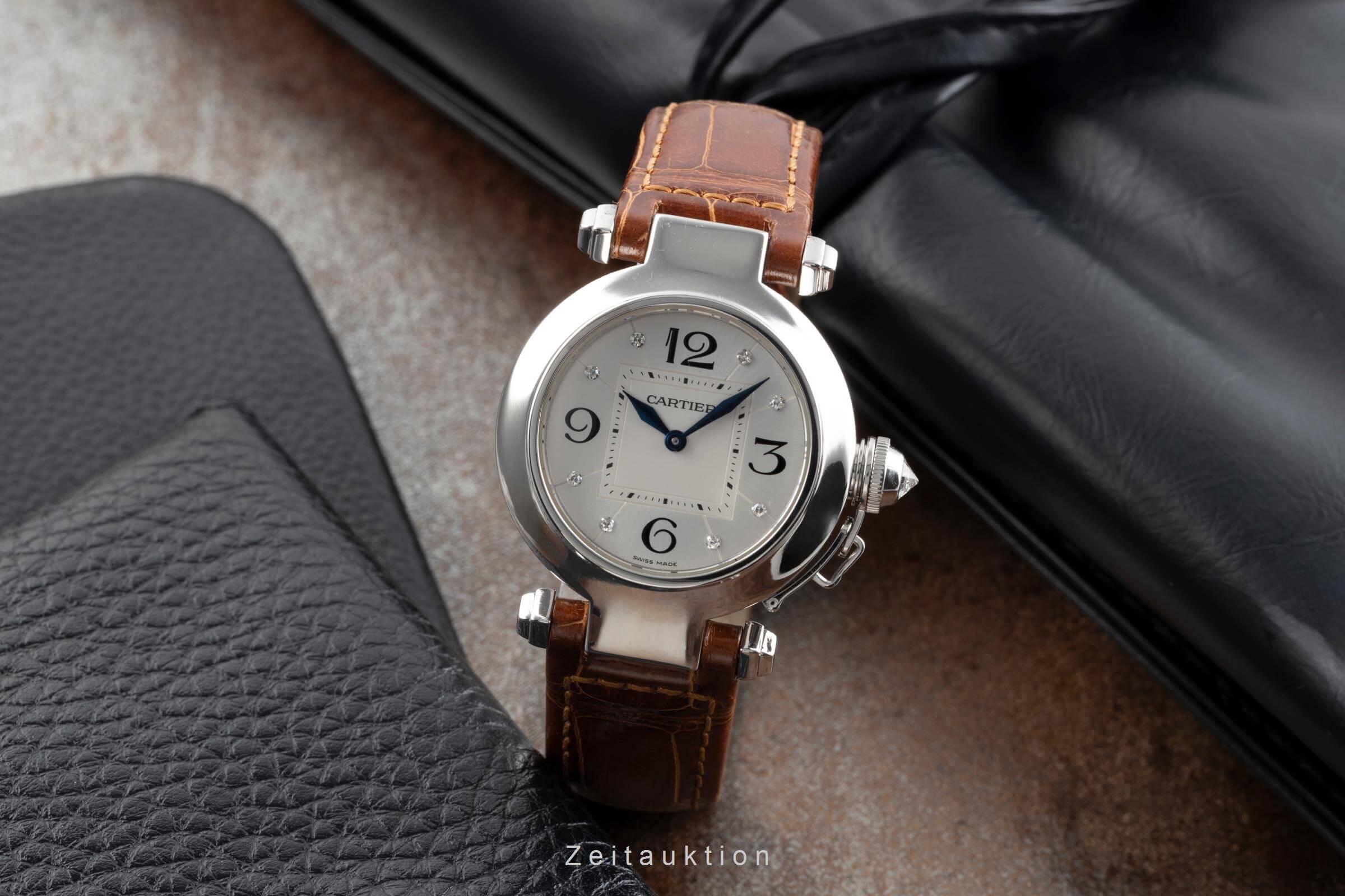 Cartier Pasha oro bianco 18 ct quarzo orologio da donna WJ11902G  [2501347]