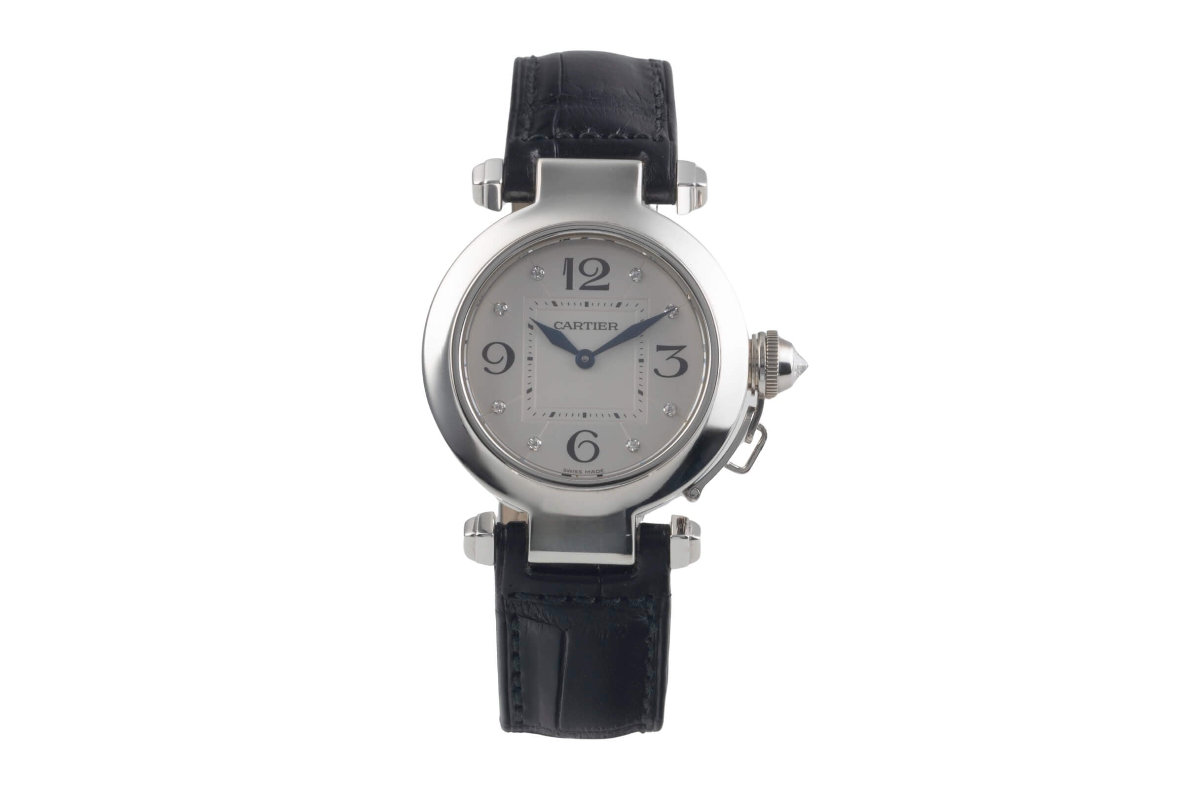 Cartier Pasha oro bianco 18 ct quarzo orologio da donna WJ11902G  [2501425]