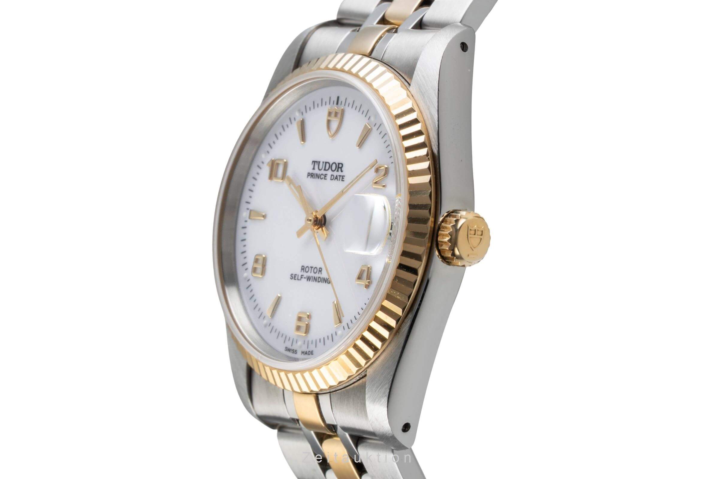 Tudor Prince Oysterdate Stahl / Gold Diamonds Automatik Ref. 74033 Papiere 2004 [2501457]