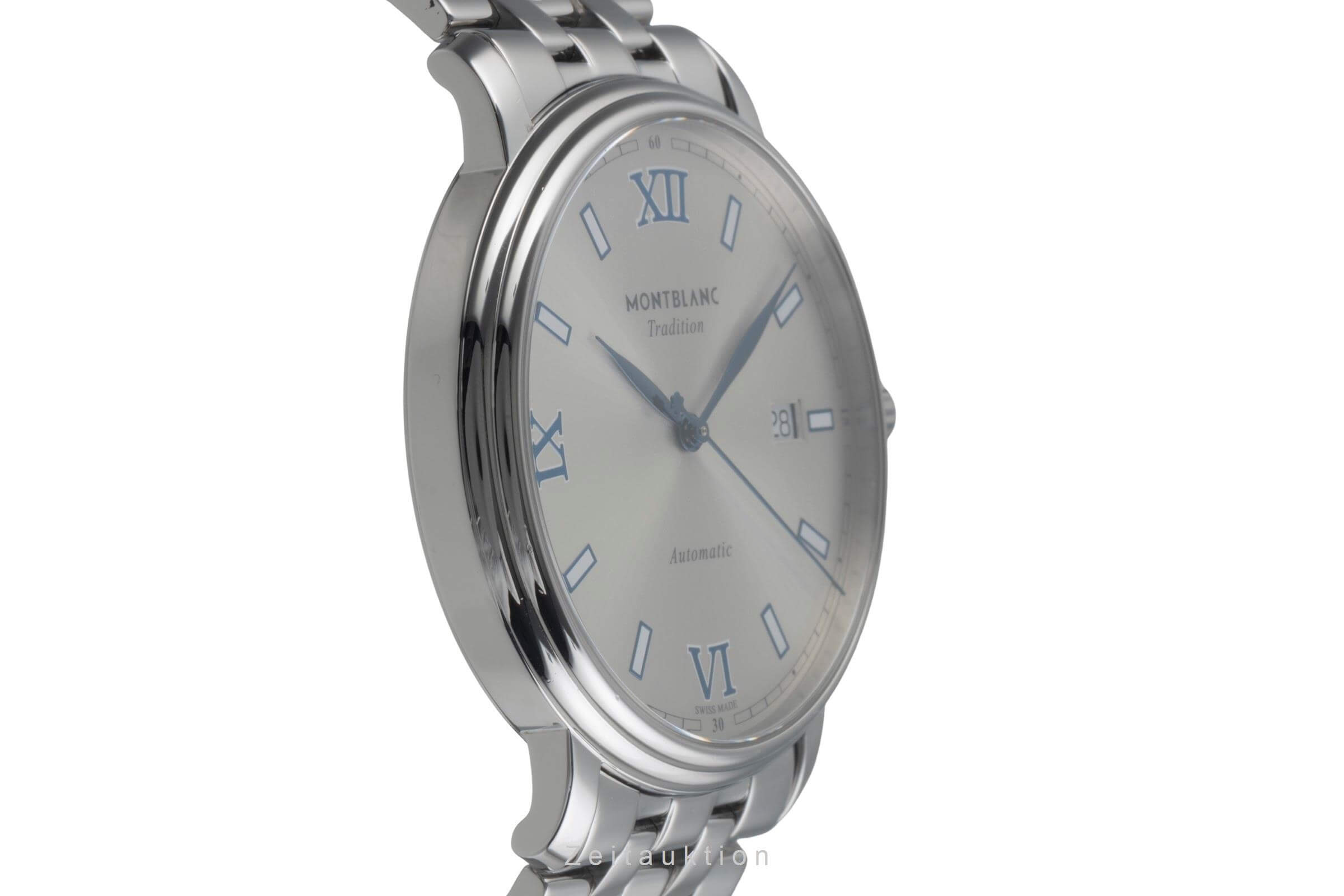 Montblanc Tradition acciaio automatismo orologio da uomo 129286   7542 LP: 2050EUR  [2501562]