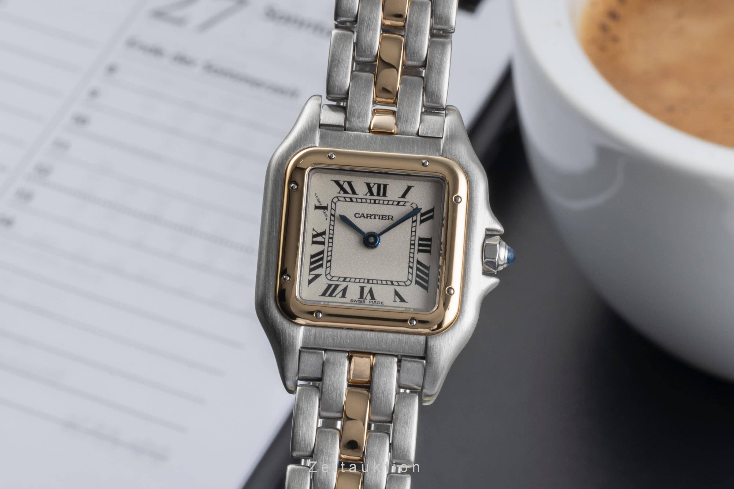 Cartier Panthere acciaio / oro quarzo orologio da donna 66921 LP: 8950EUR  [2501721]