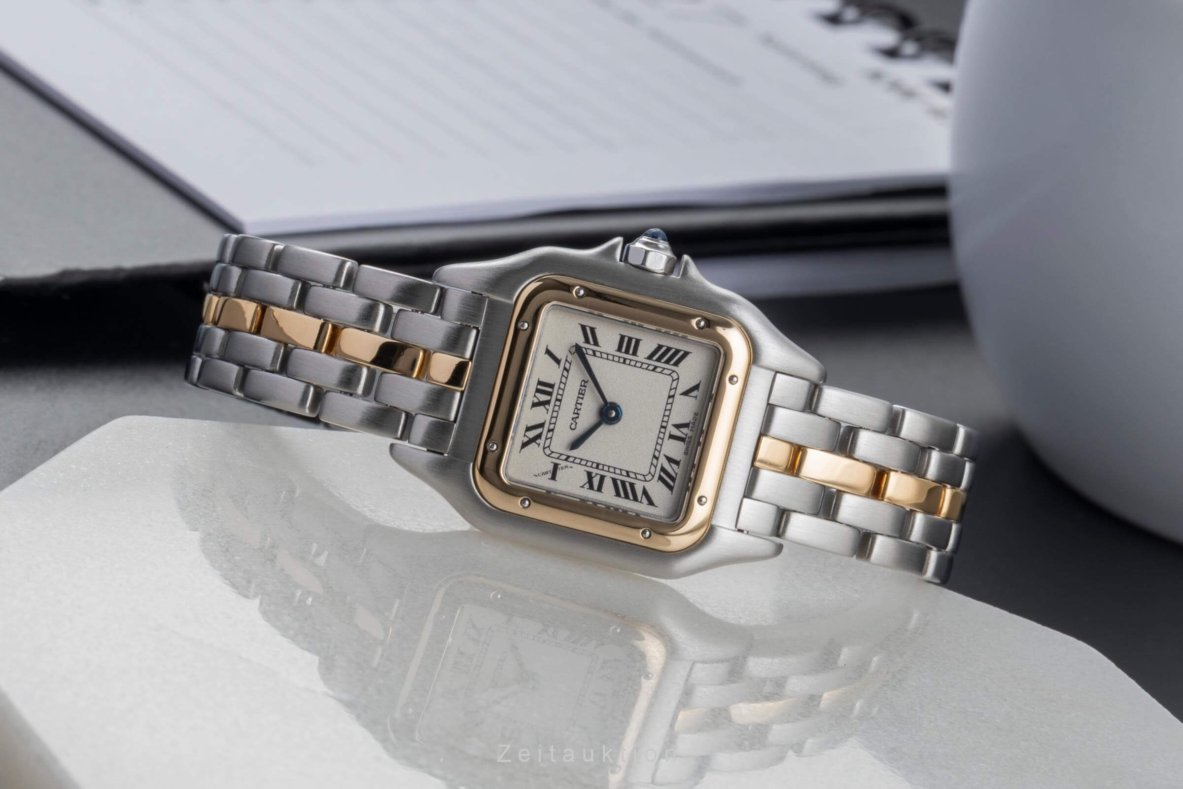 Cartier Panthere acciaio / oro quarzo orologio da donna 66921 LP: 8950EUR  [2501721]