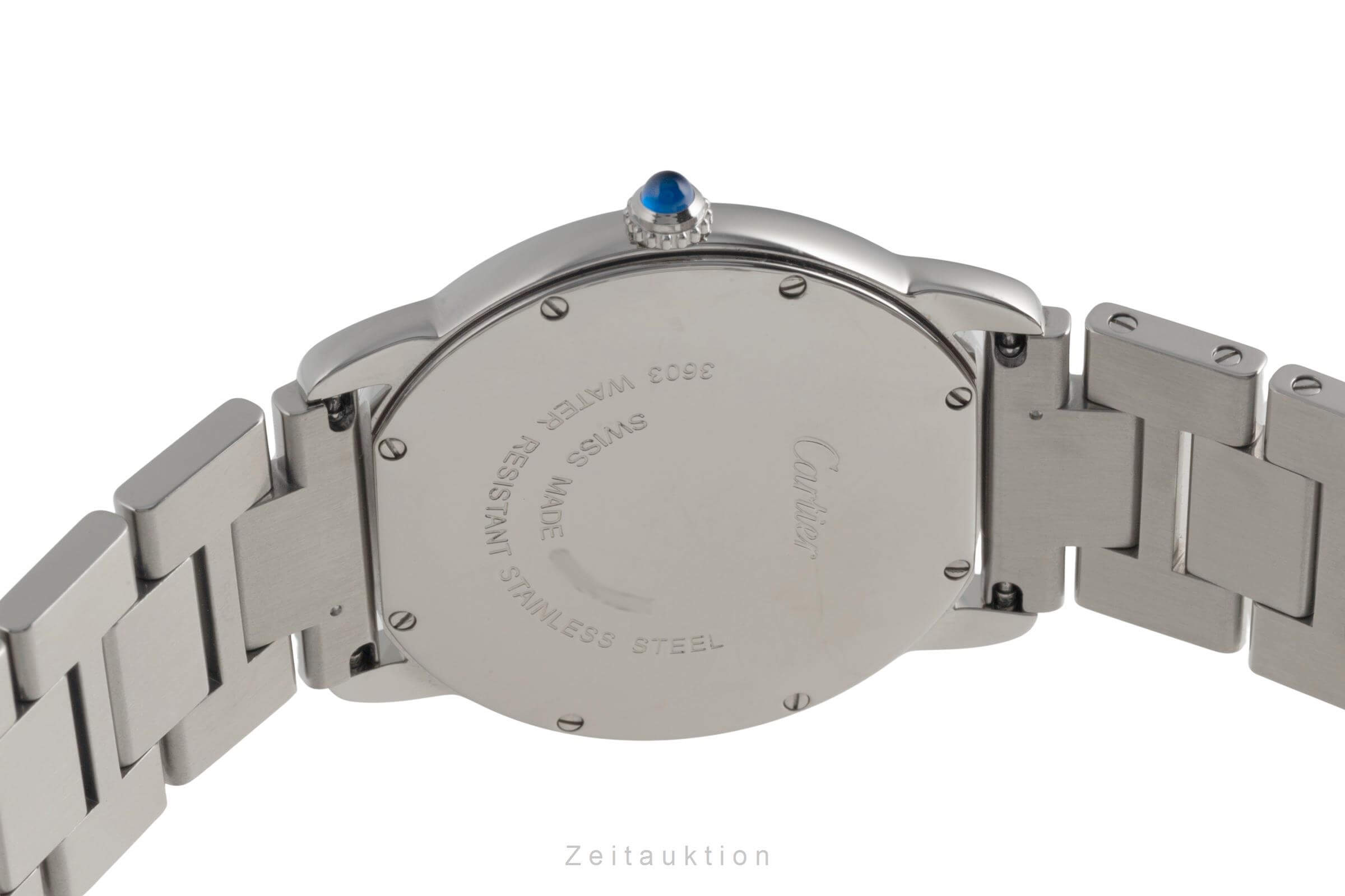 Cartier Ronde Solo Quarz Edelstahl Herrenuhr Datum Ref. W6701005 Klassiker [2501782]