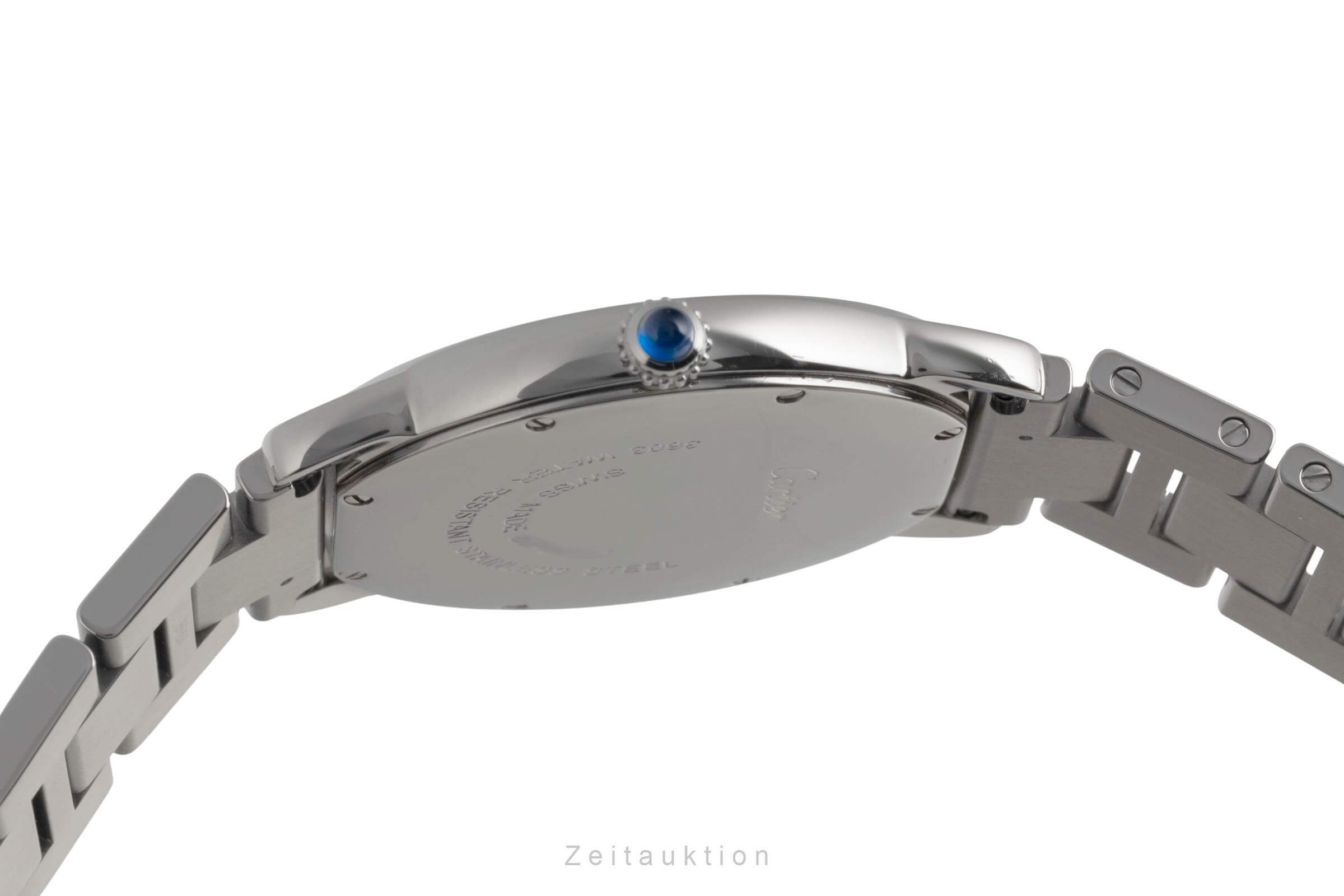 Cartier Ronde Solo Quarz Edelstahl Herrenuhr Datum Ref. W6701005 Klassiker [2501782]