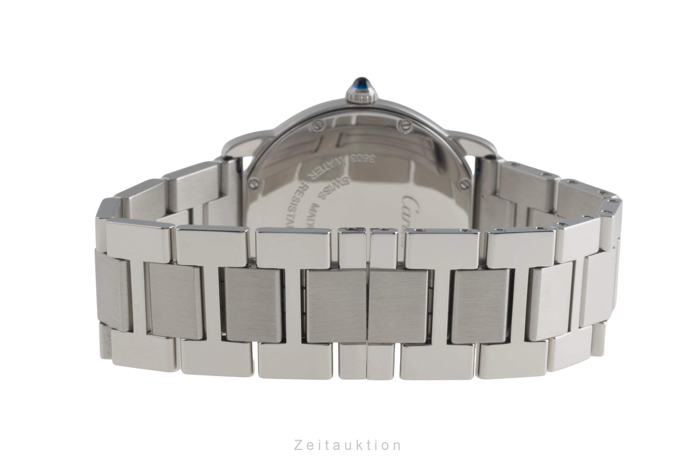 Cartier Ronde Solo Quarz Edelstahl Herrenuhr Datum Ref. W6701005 Klassiker [2501782]